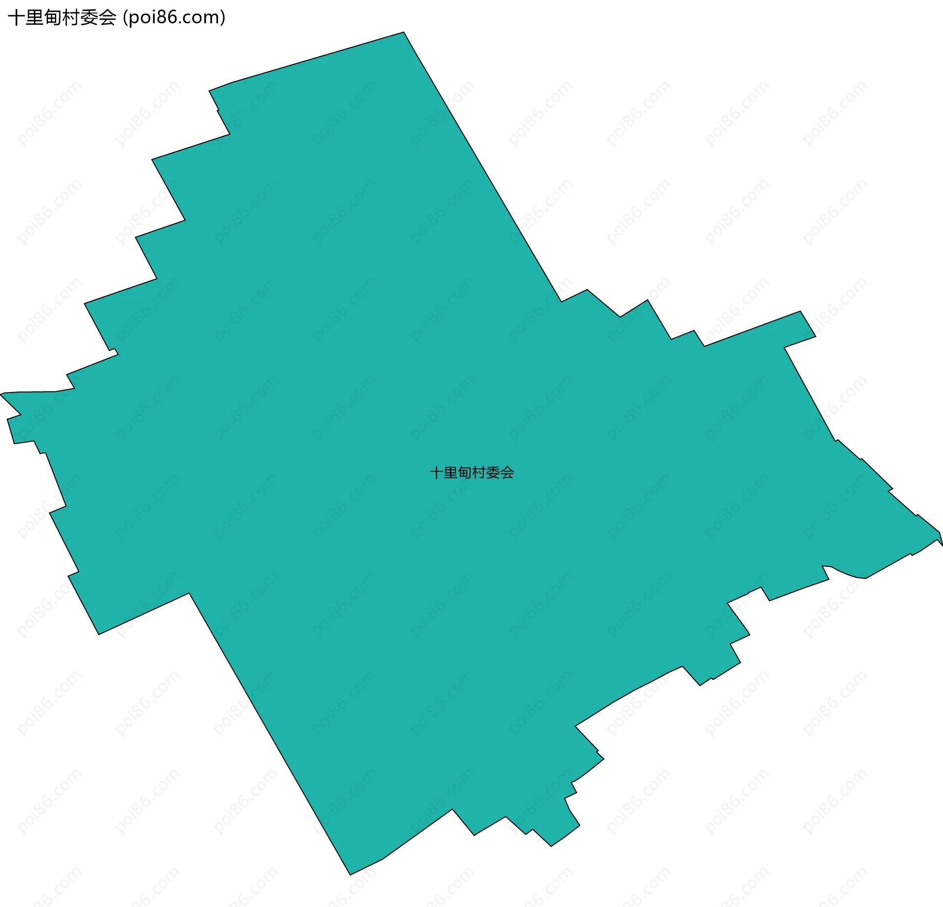 十里甸村委会边界地图