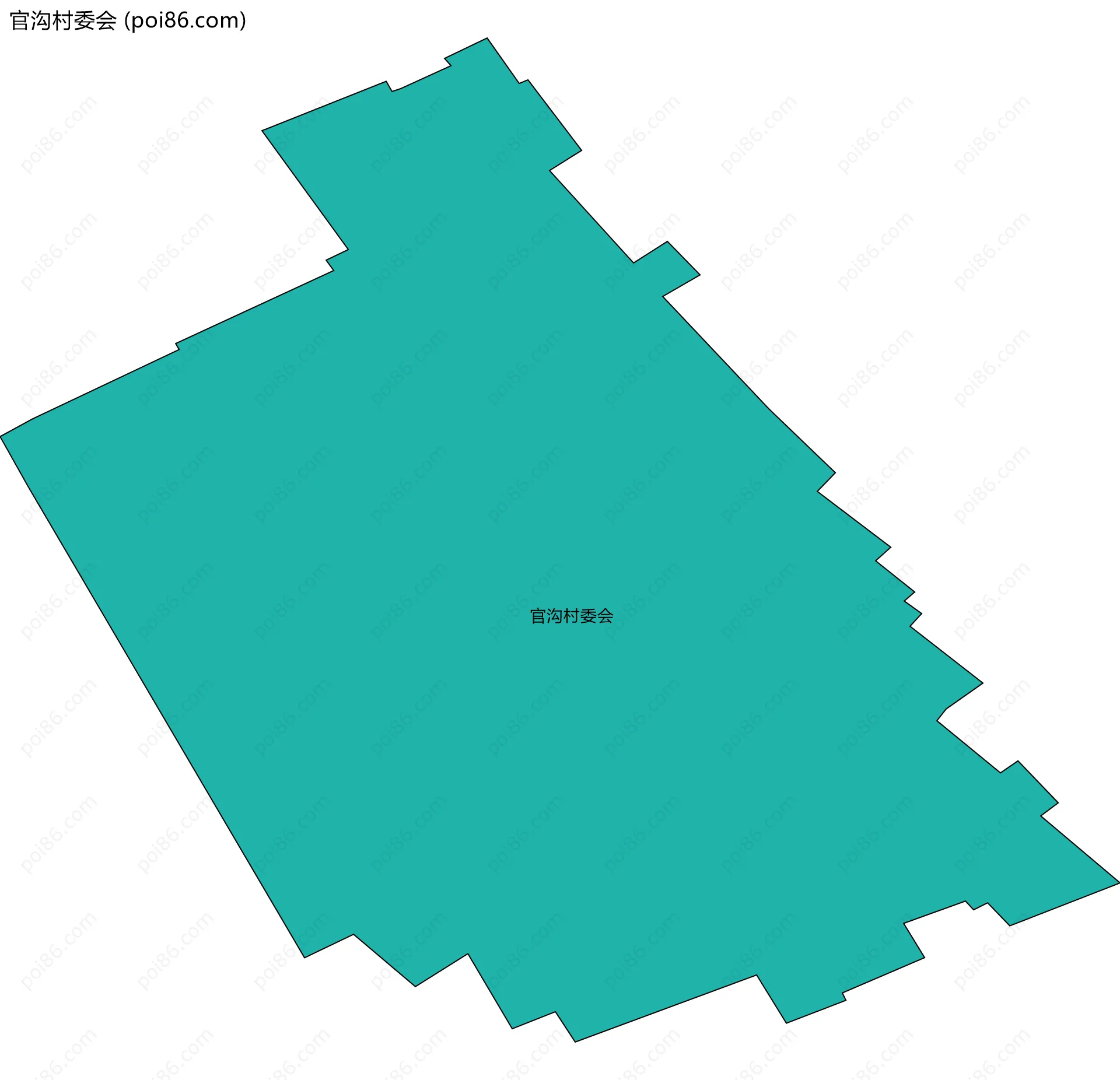 官沟村委会边界地图