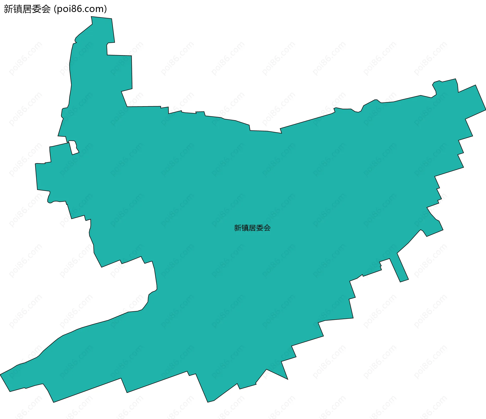 新镇居委会边界地图