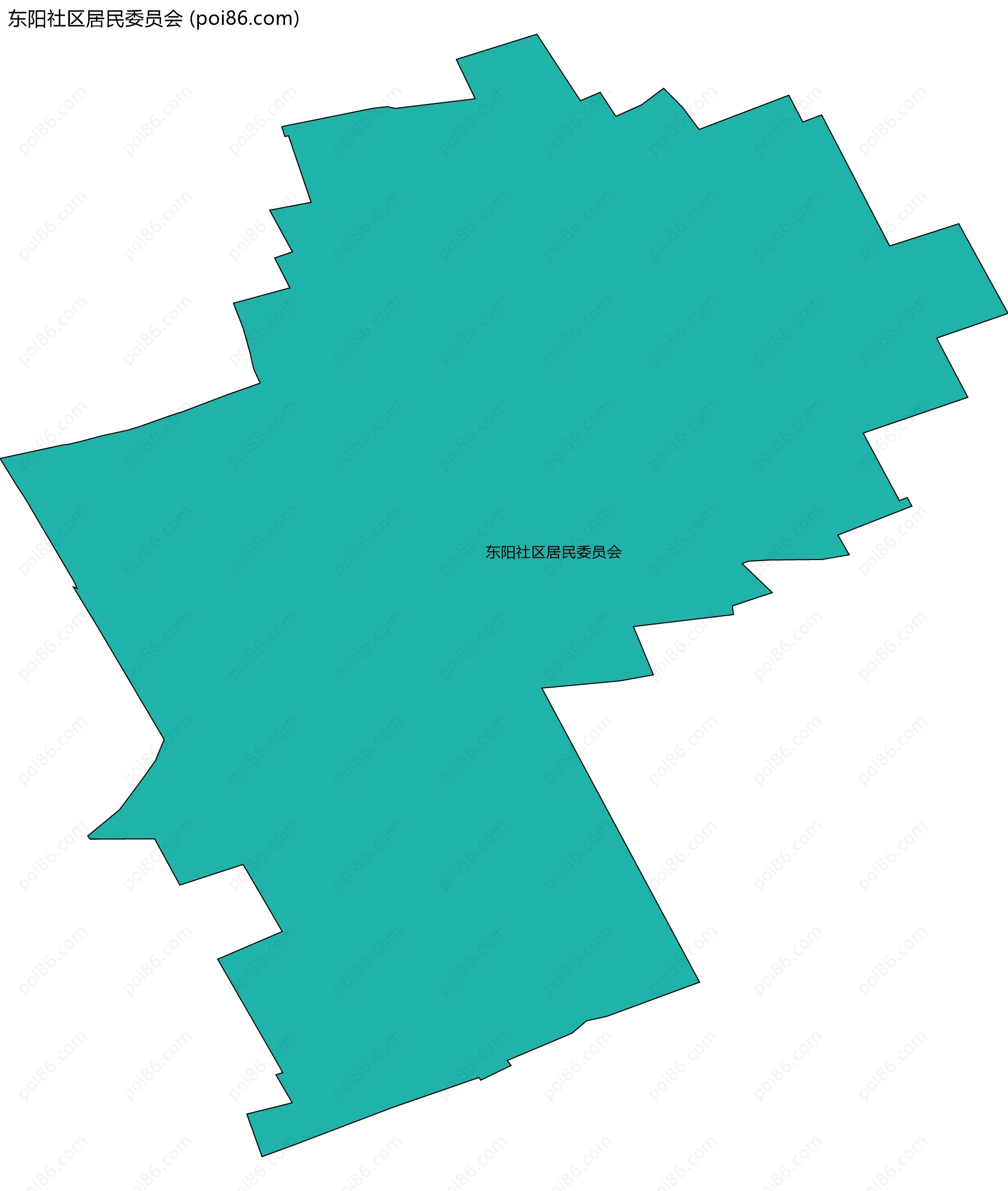 东阳社区居民委员会边界地图