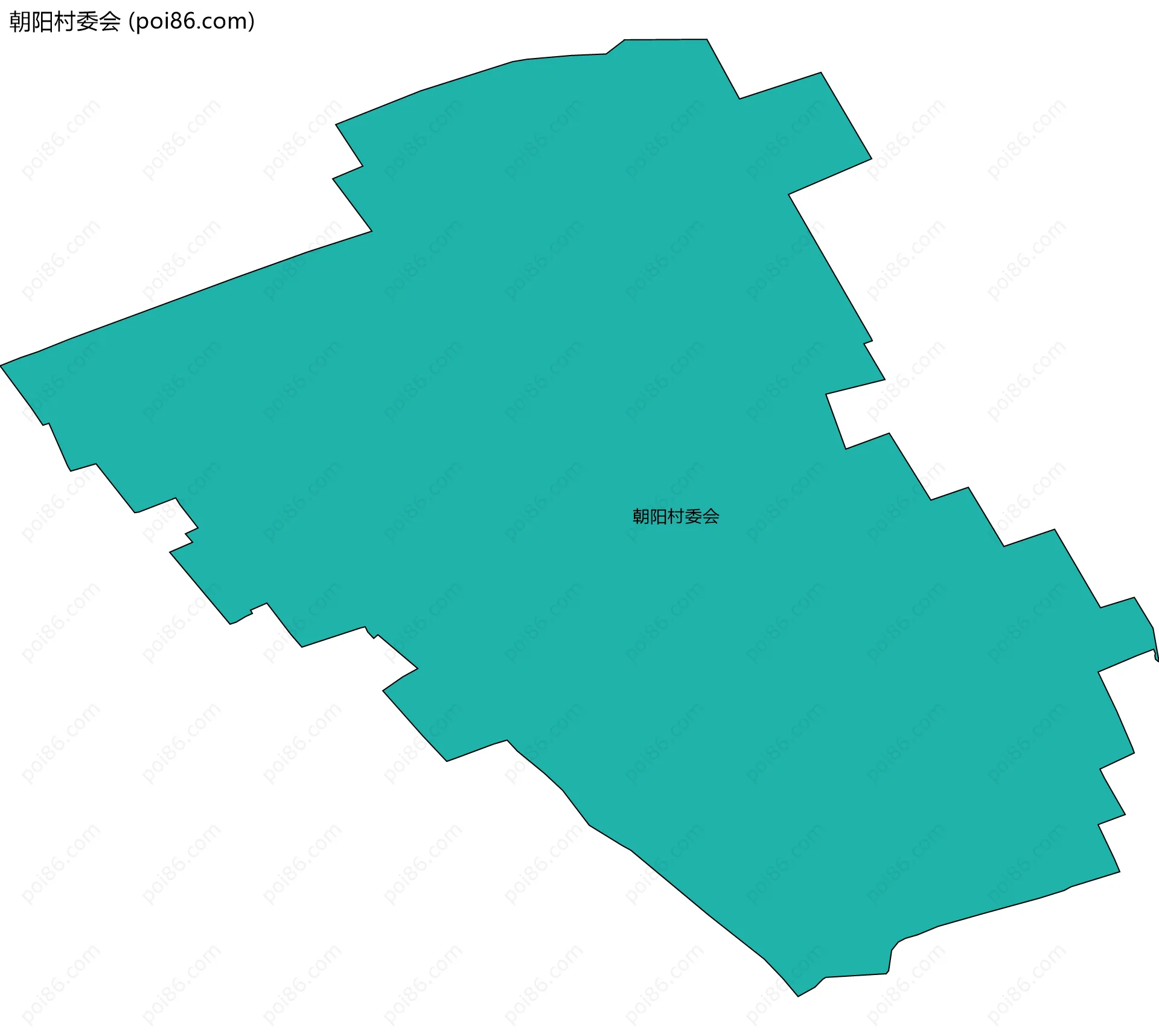 朝阳村委会边界地图