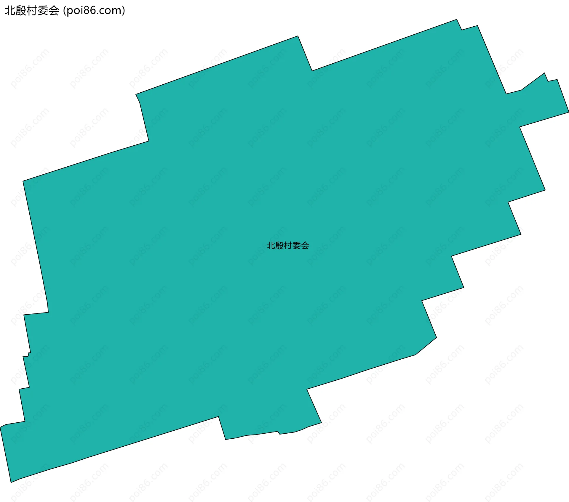 北殷村委会边界地图