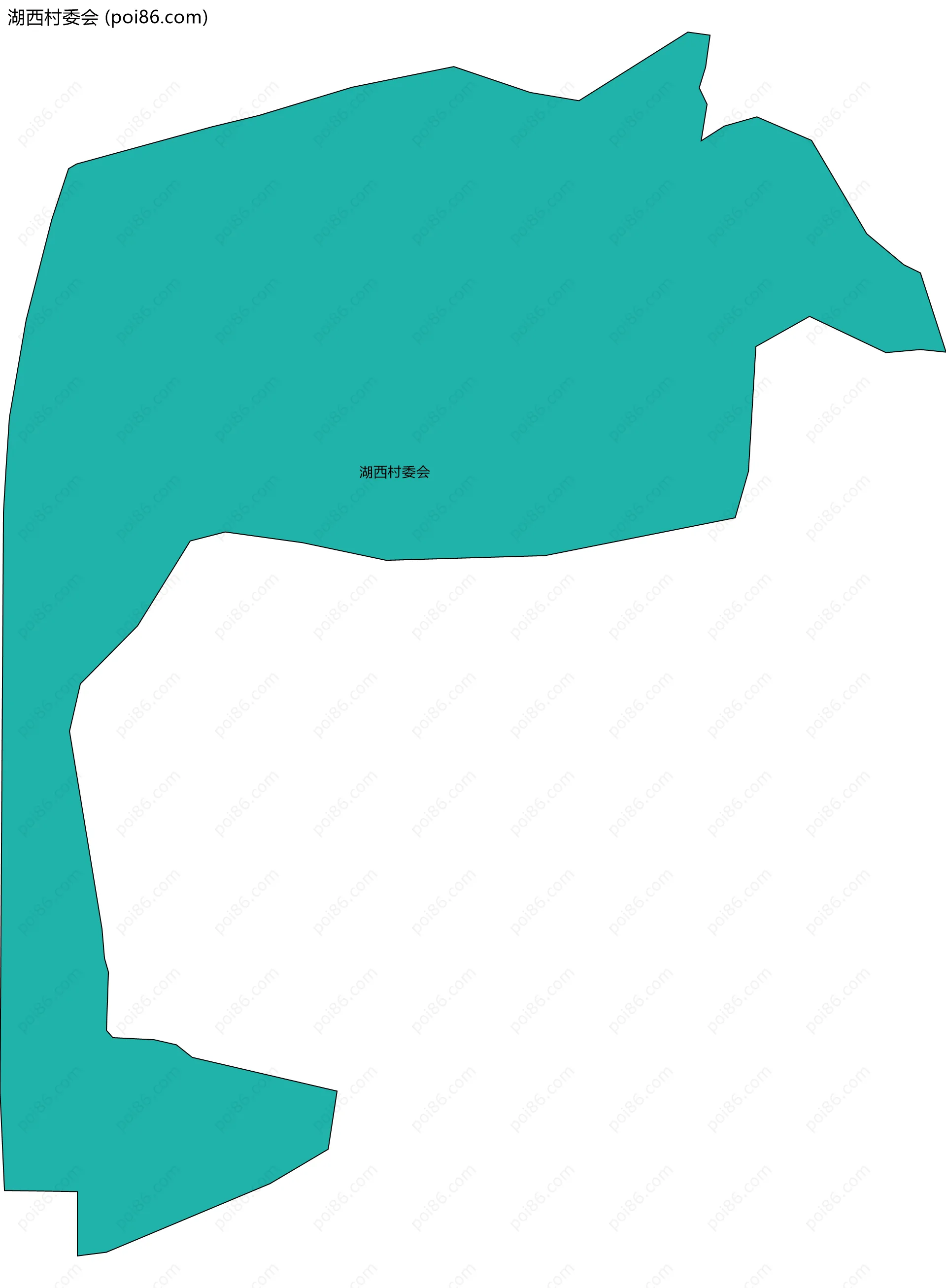 湖西村委会边界地图
