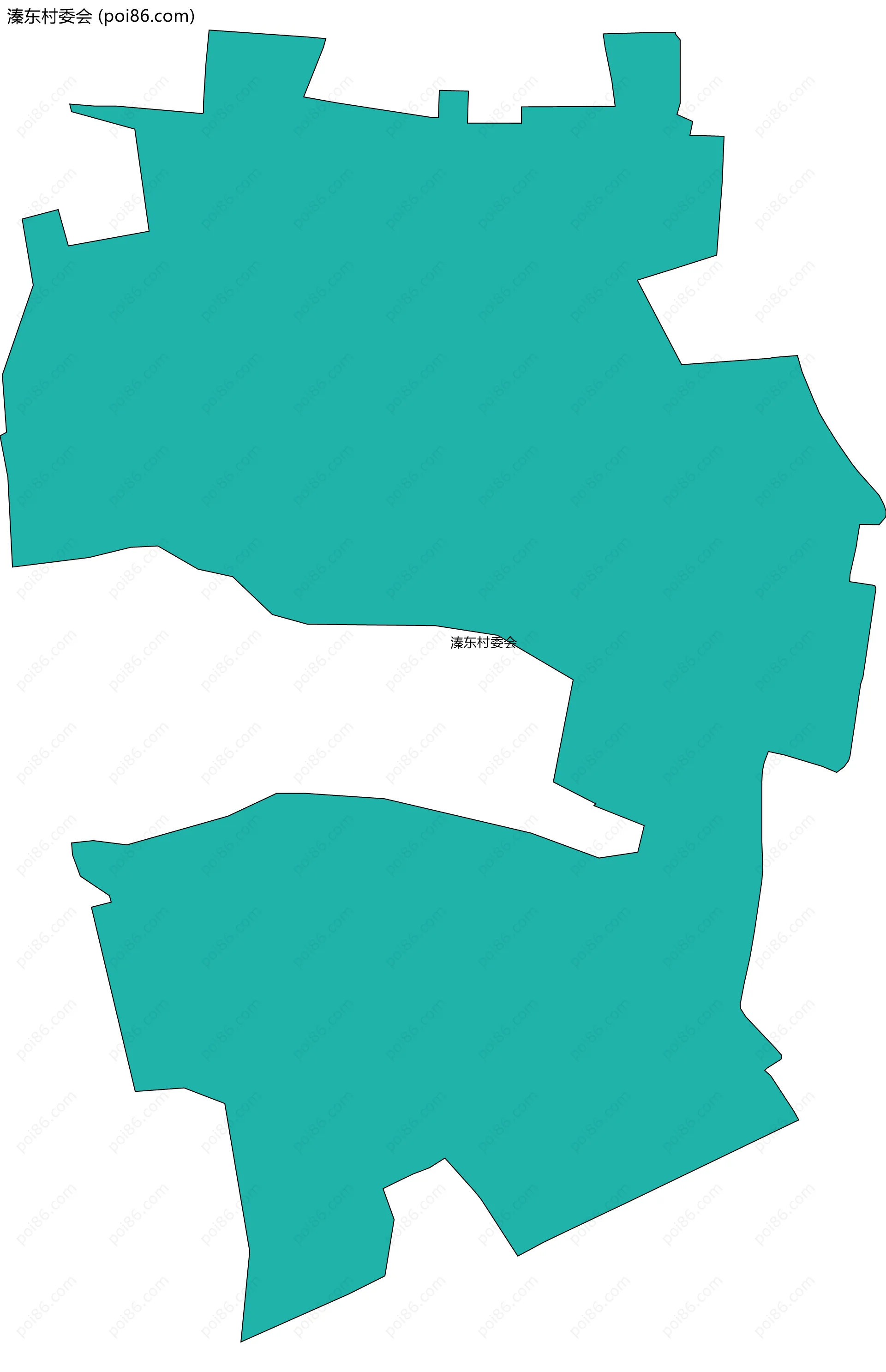 溱东村委会边界地图