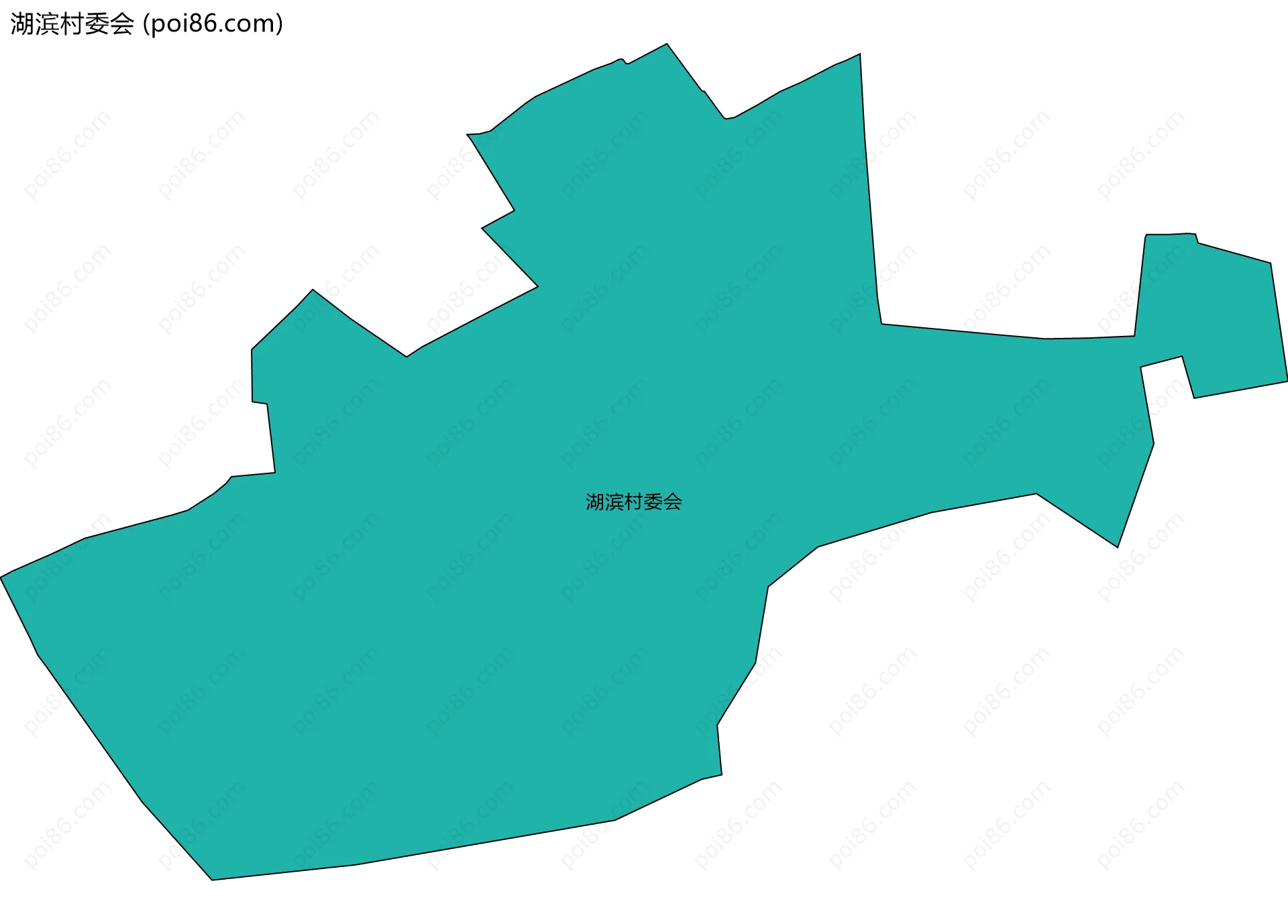 湖滨村委会边界地图