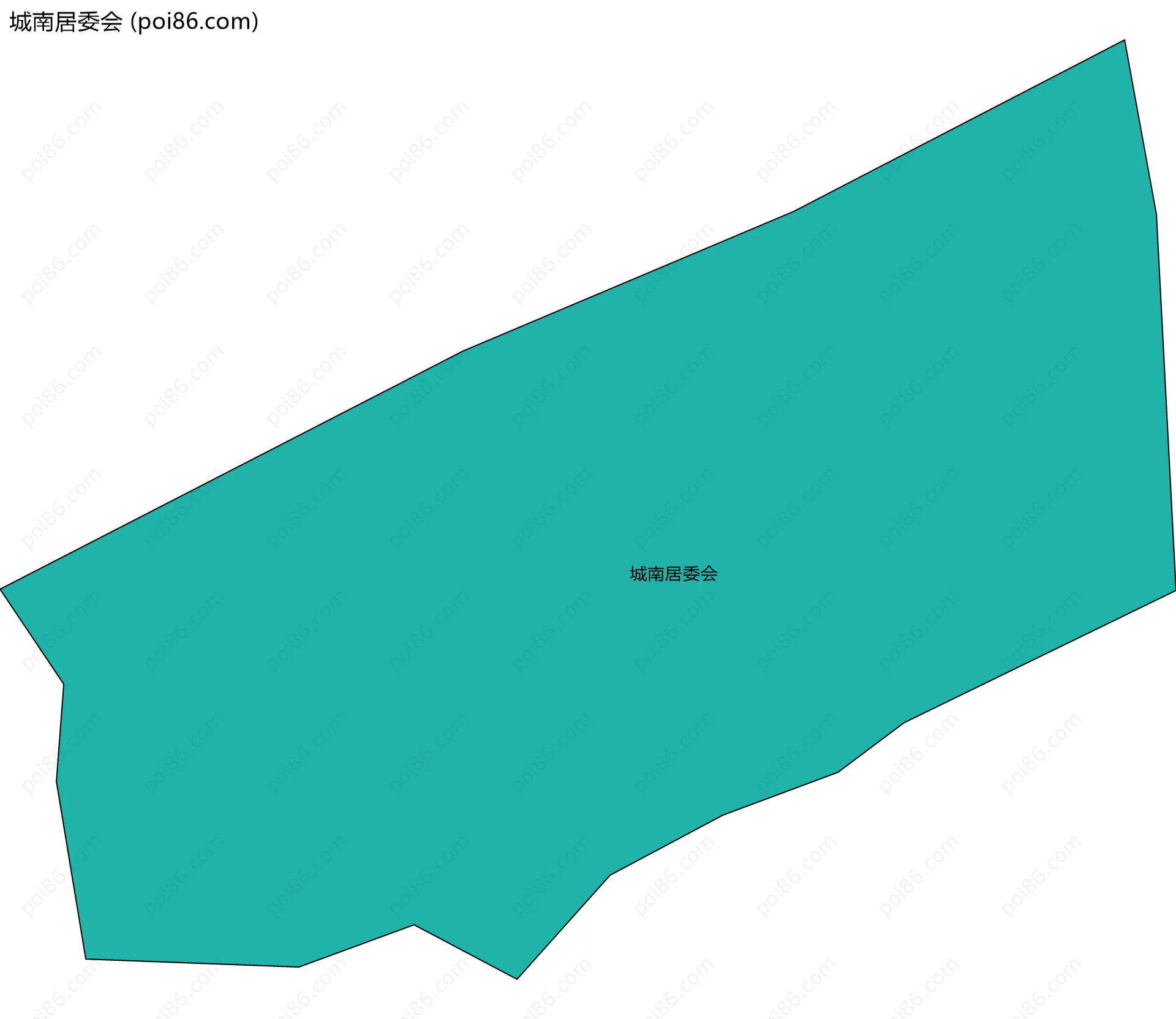 城南居委会边界地图