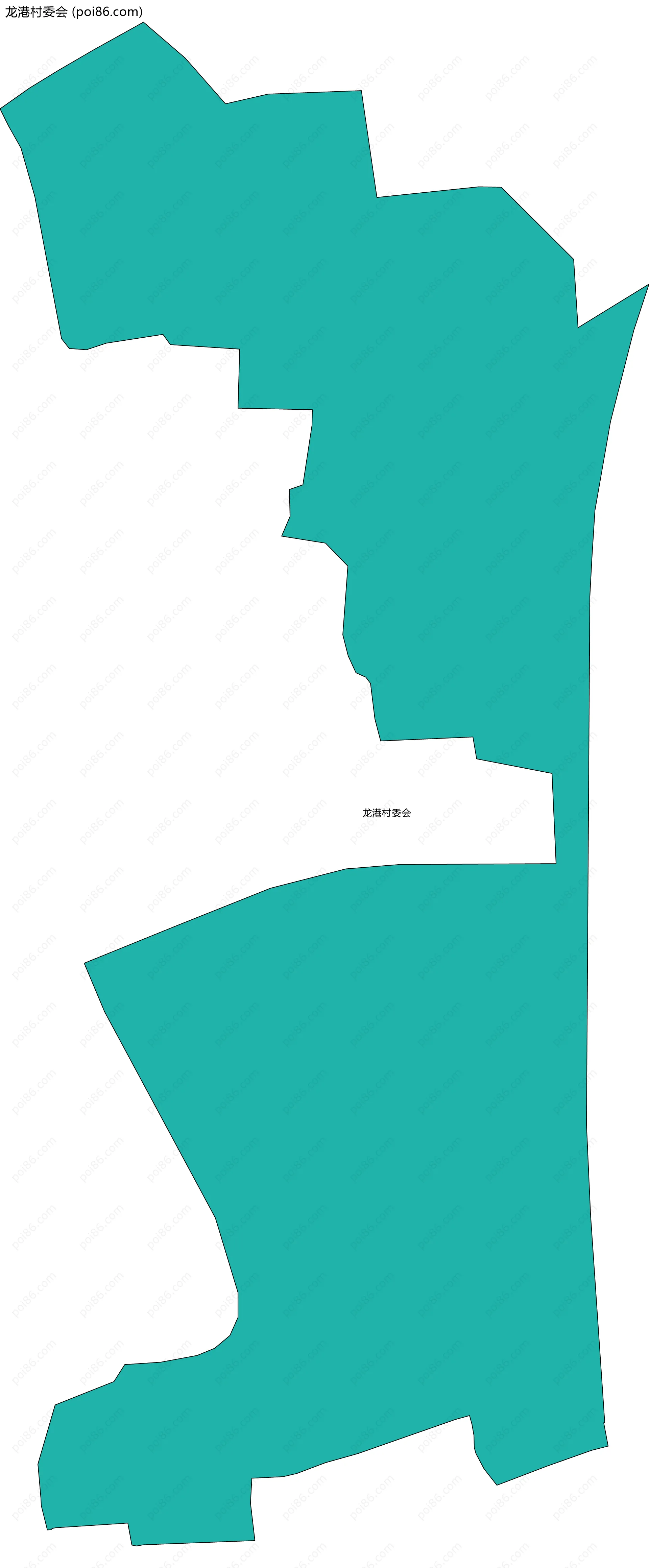 龙港村委会边界地图