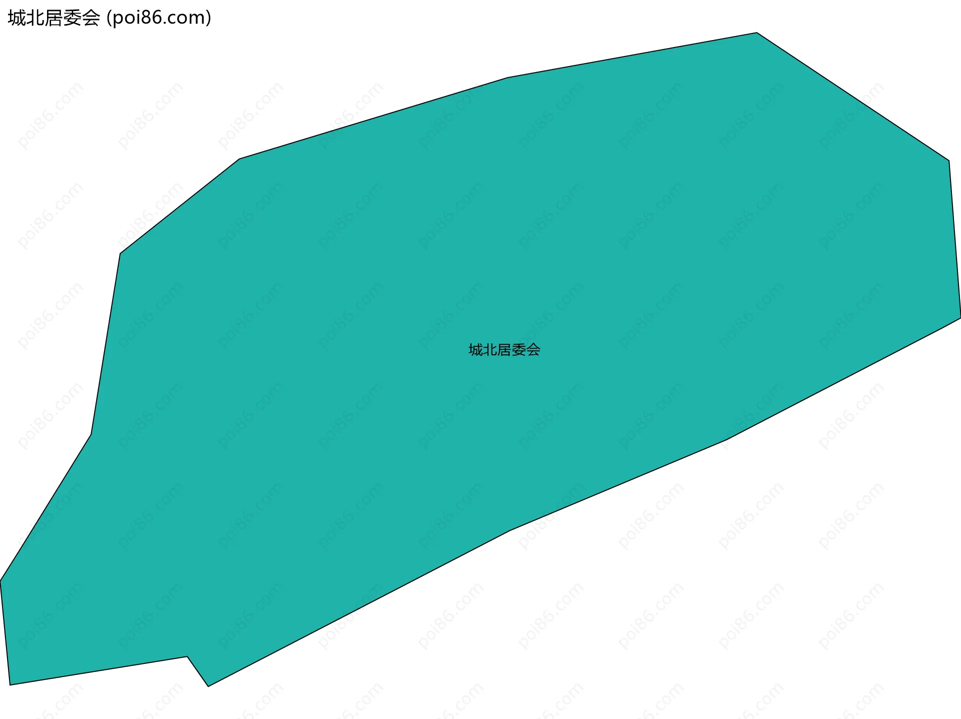 城北居委会边界地图