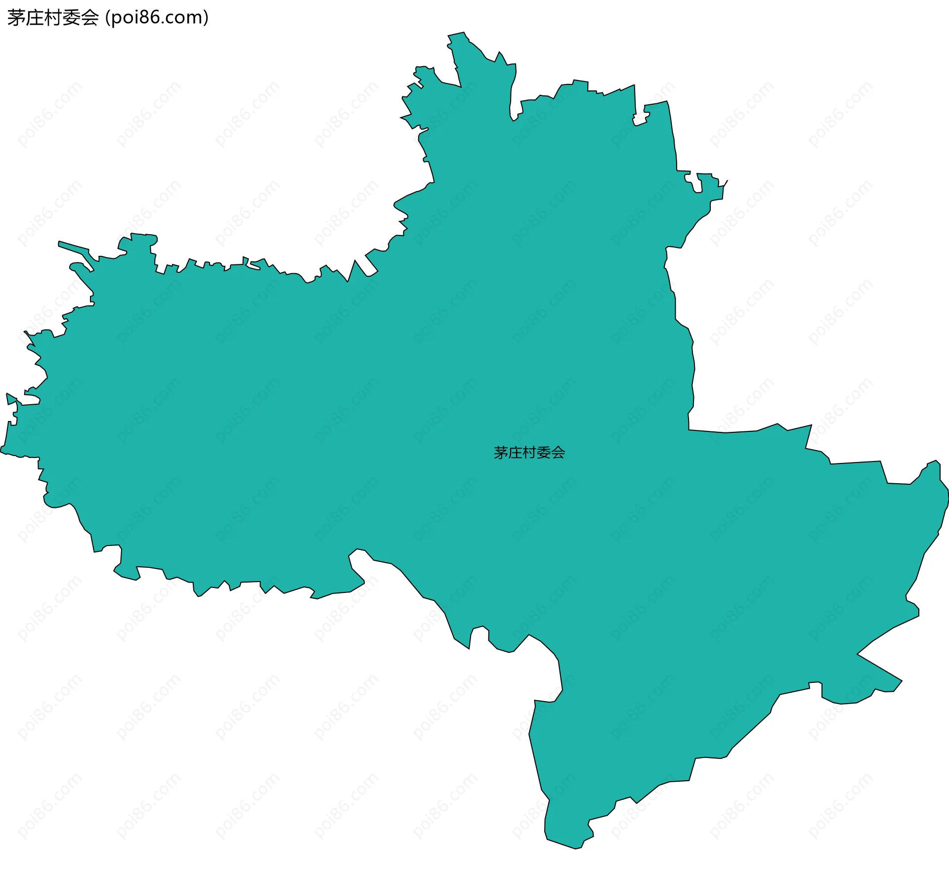 茅庄村委会边界地图
