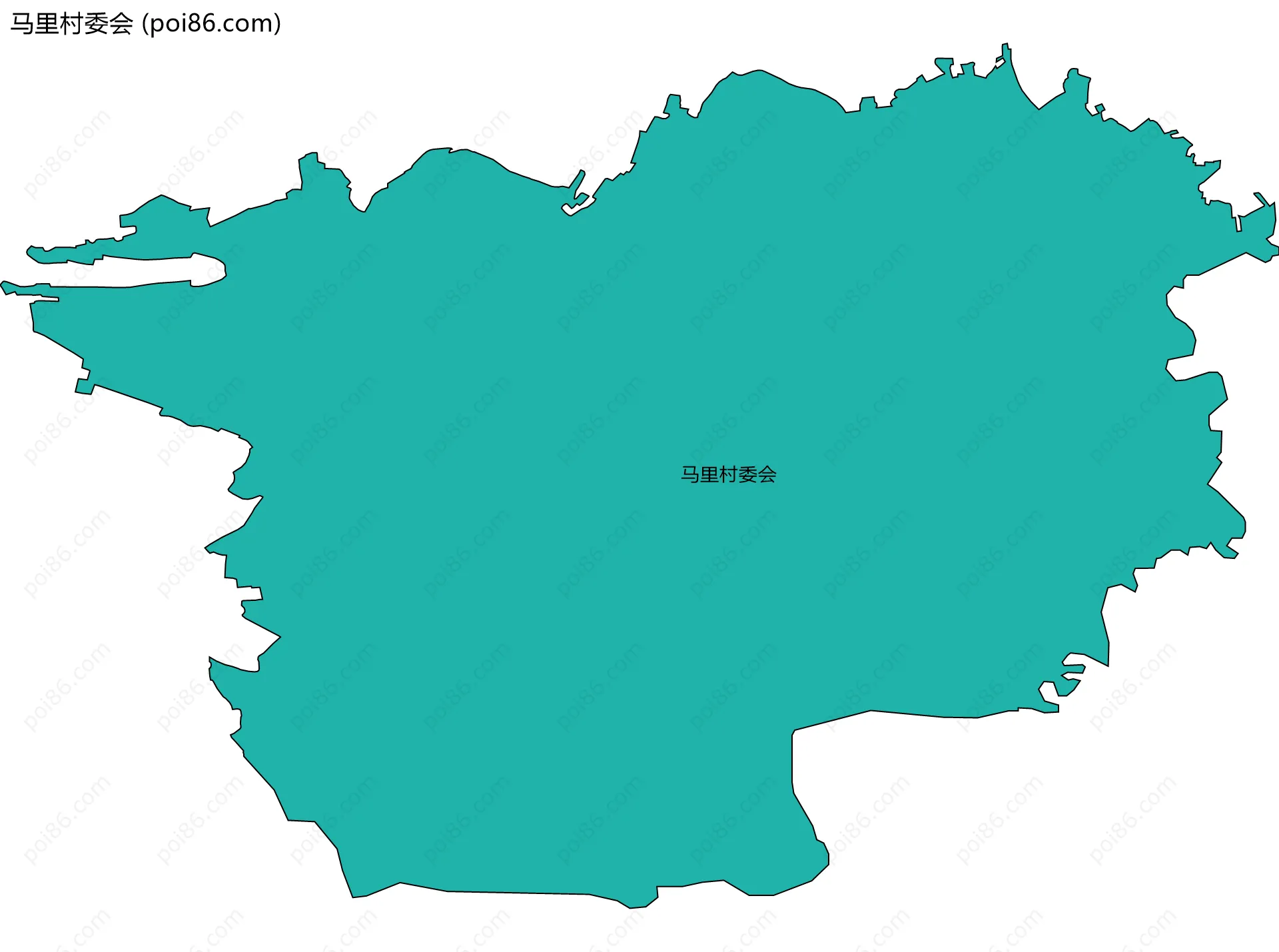 马里村委会边界地图