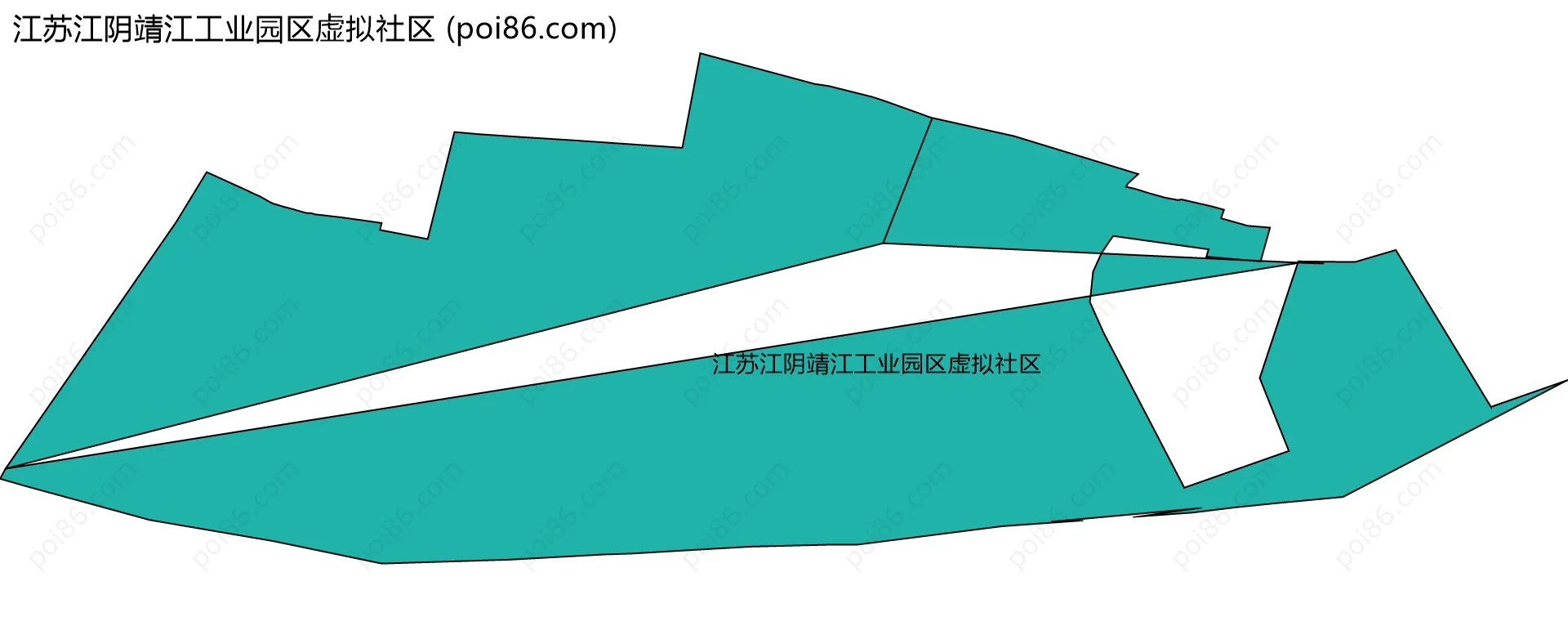 江苏江阴靖江工业园区虚拟社区边界地图
