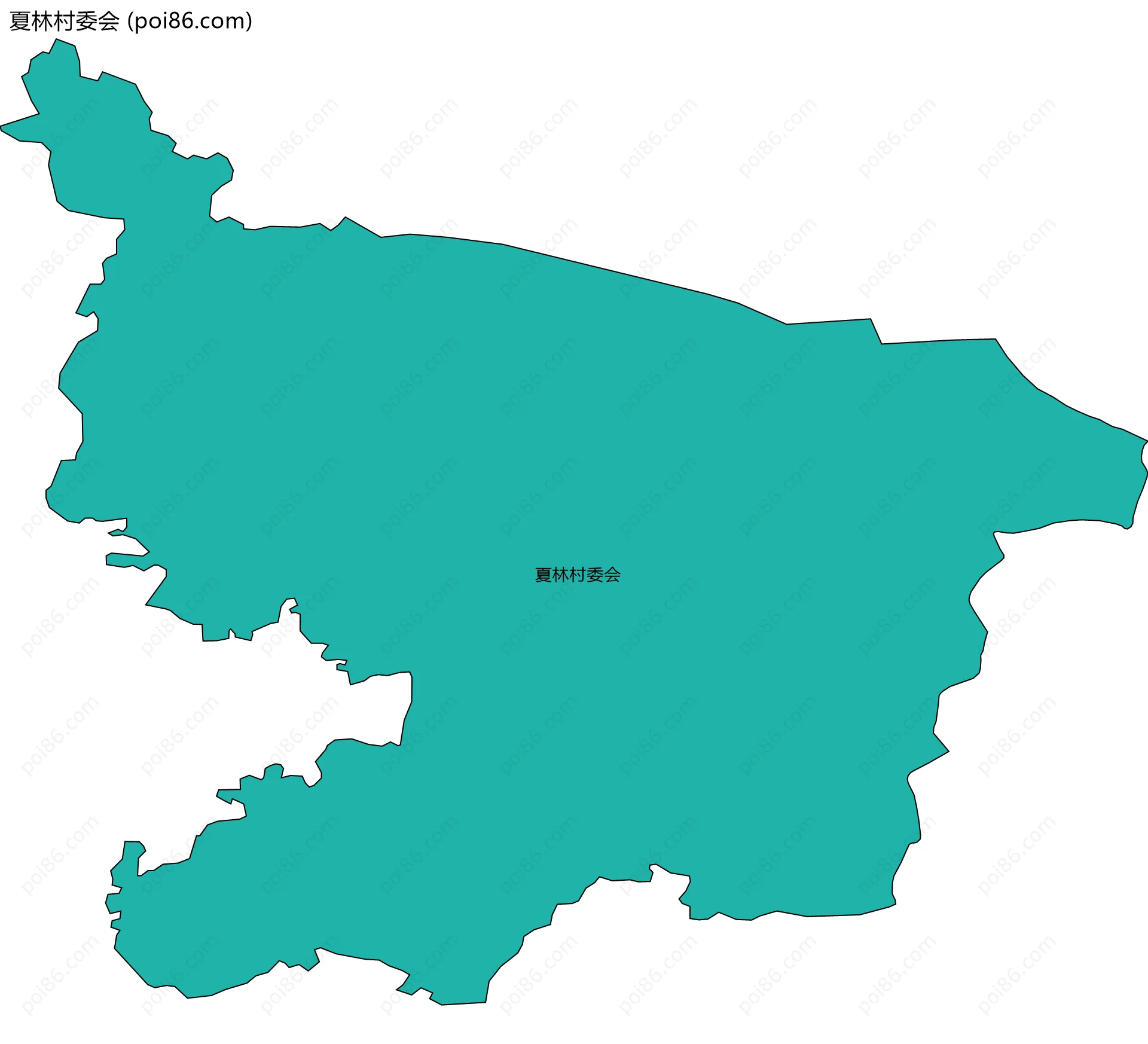 夏林村委会边界地图