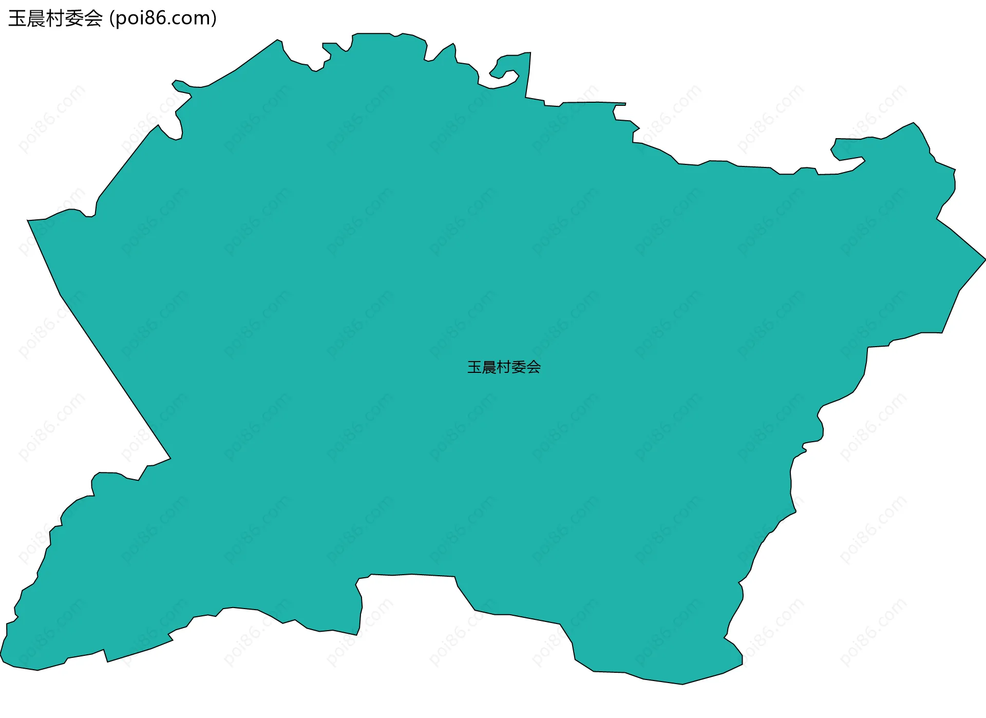 玉晨村委会边界地图