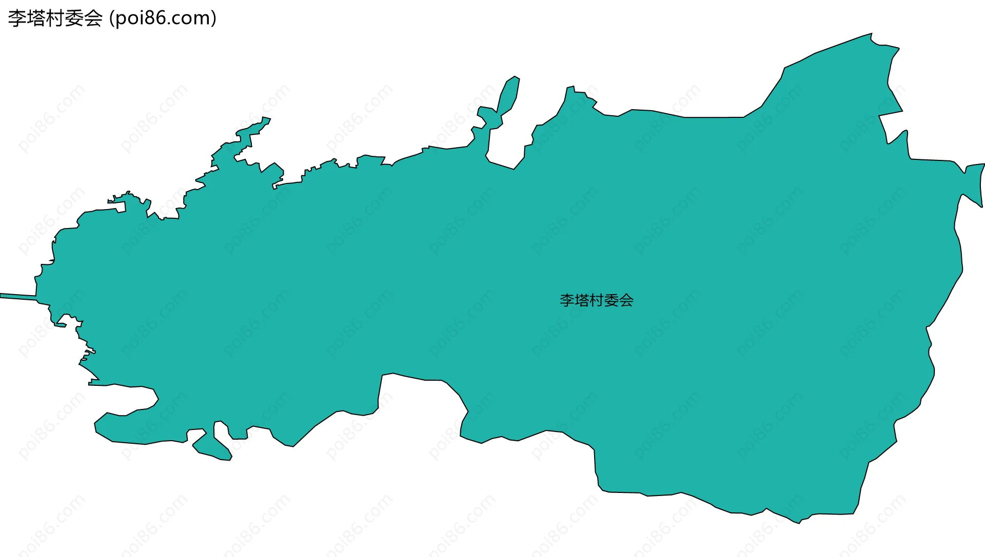 李塔村委会边界地图