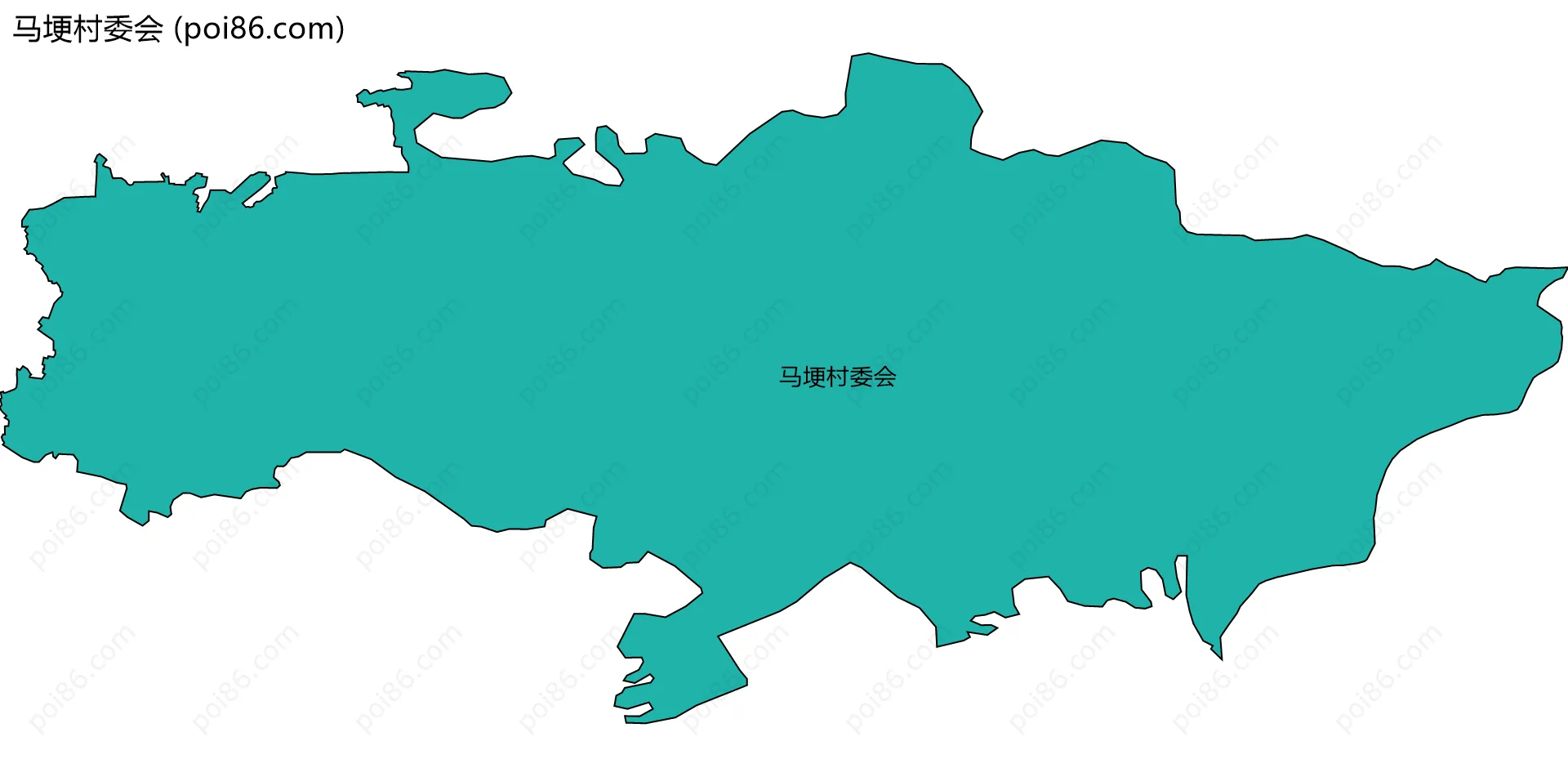 马埂村委会边界地图