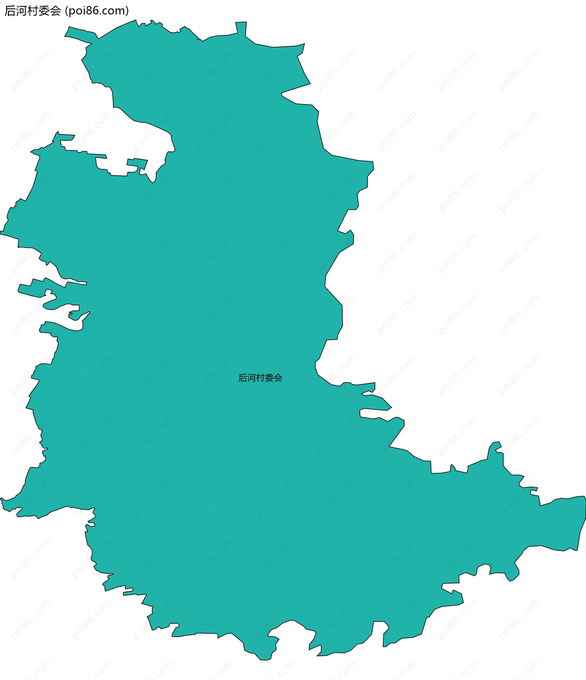 后河村委会边界地图