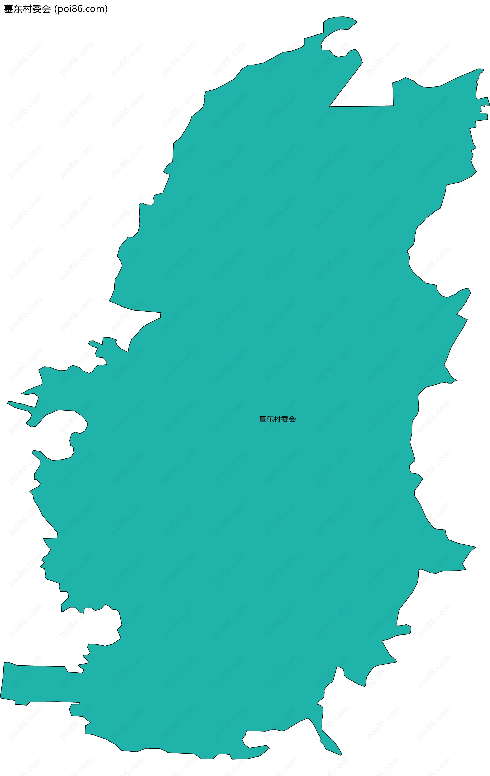 墓东村委会边界地图