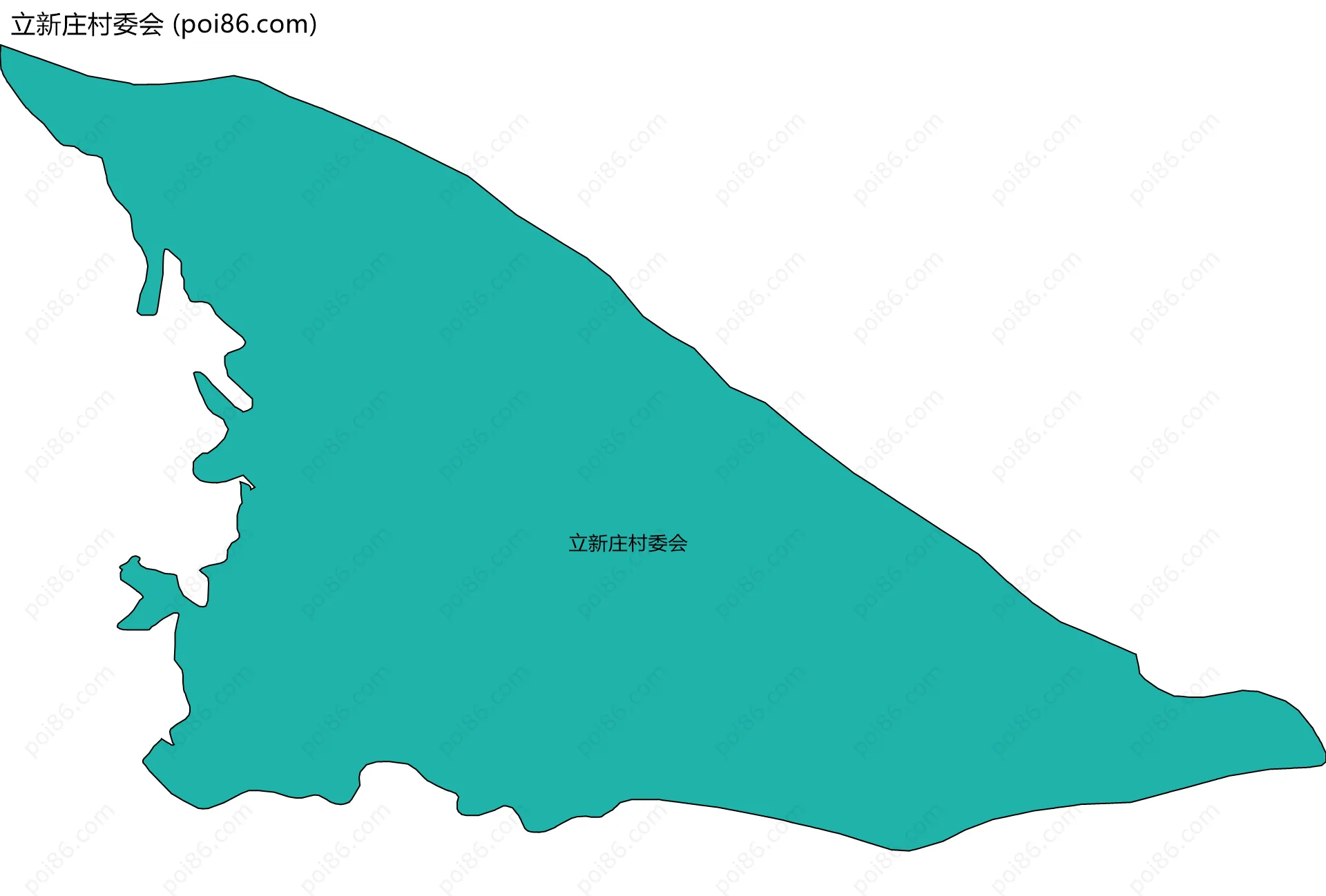 立新庄村委会边界地图