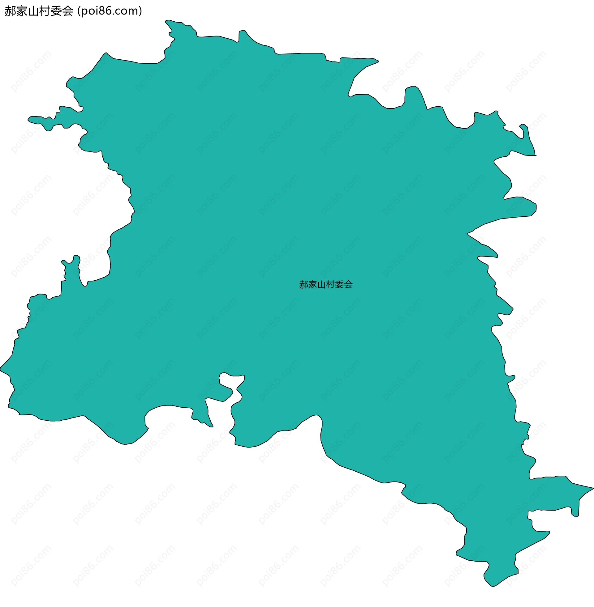 郝家山村委会边界地图