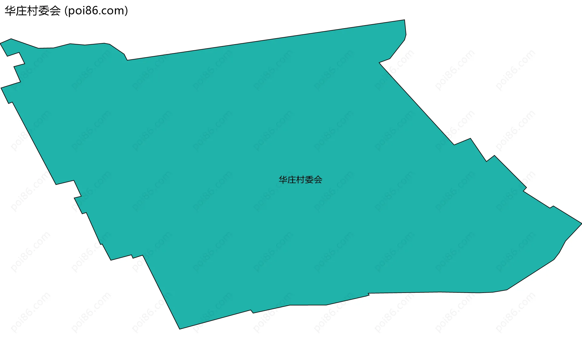 华庄村委会边界地图