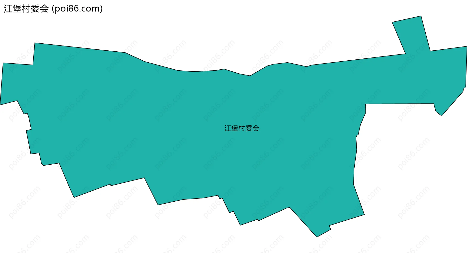 江堡村委会边界地图