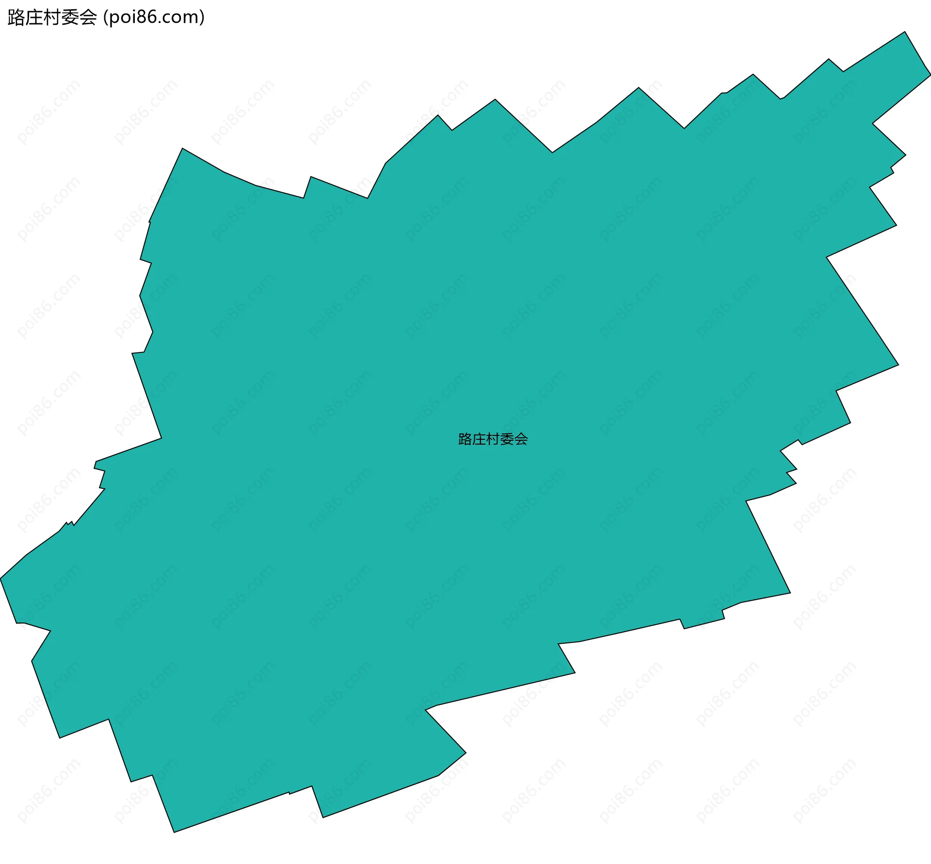路庄村委会边界地图