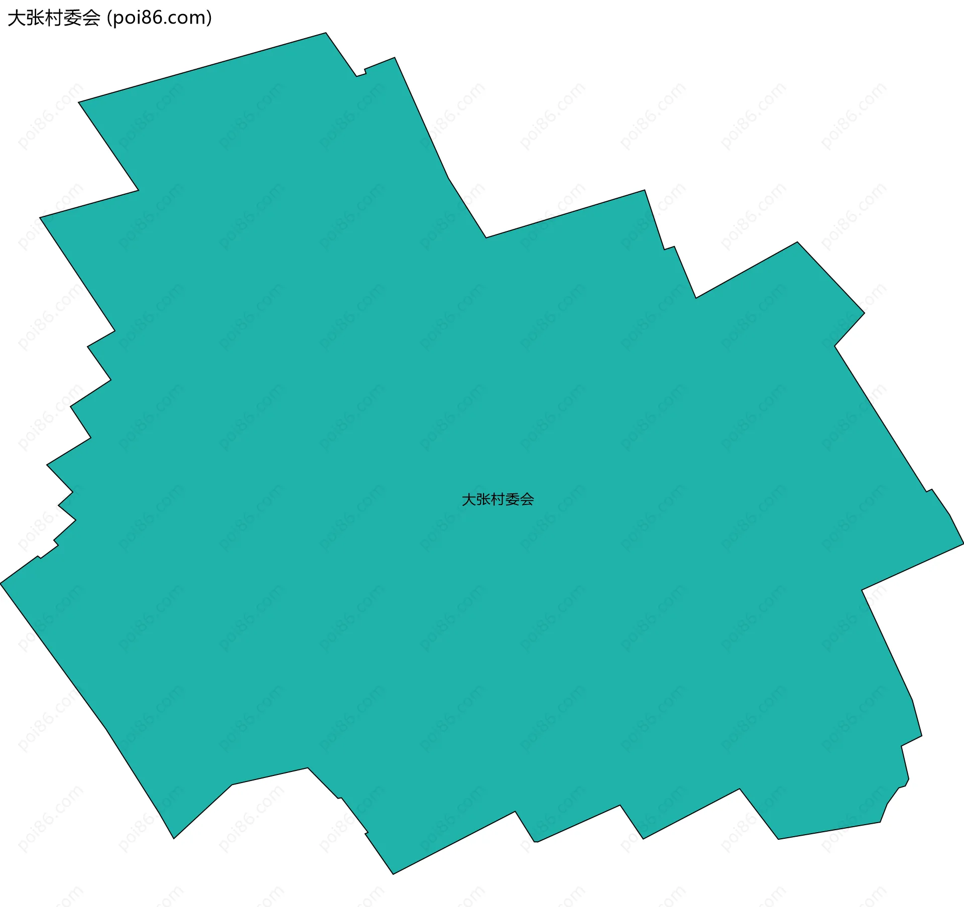 大张村委会边界地图