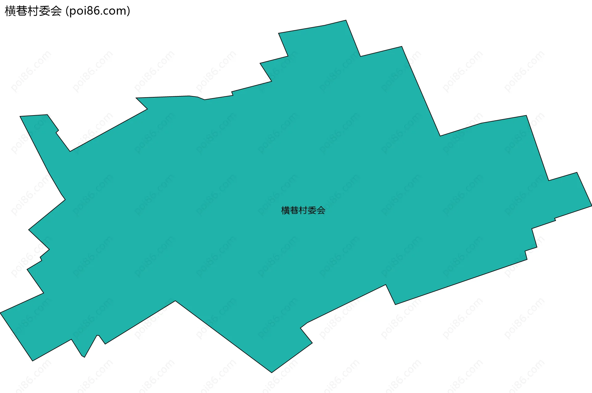 横巷村委会边界地图