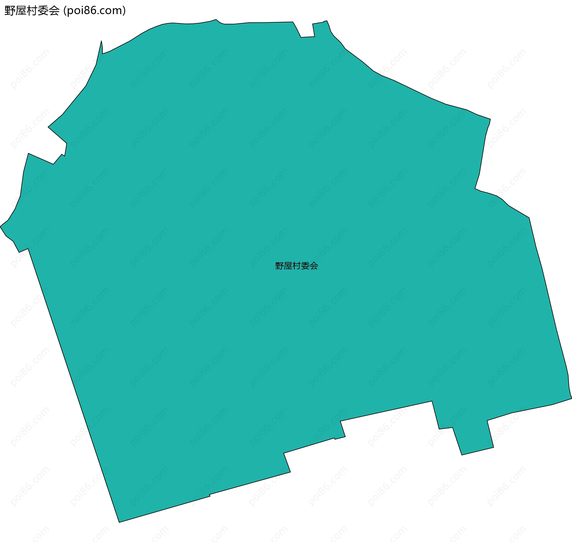 野屋村委会边界地图