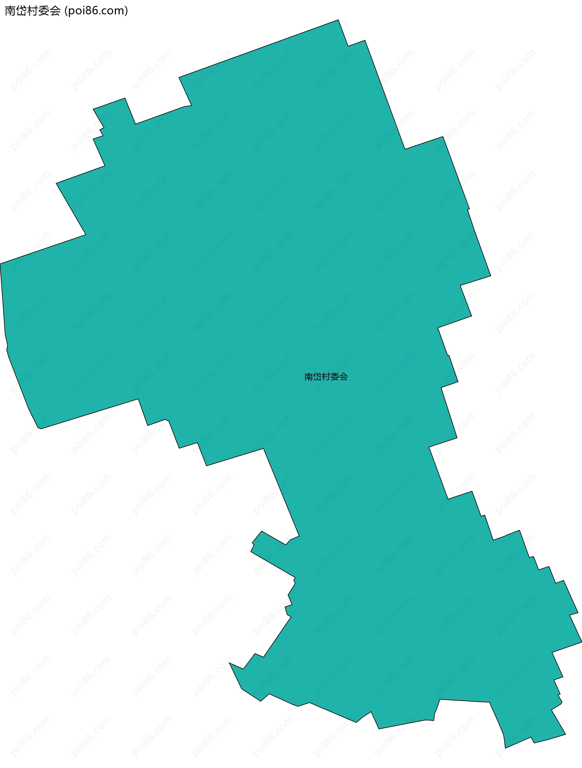 南岱村委会边界地图