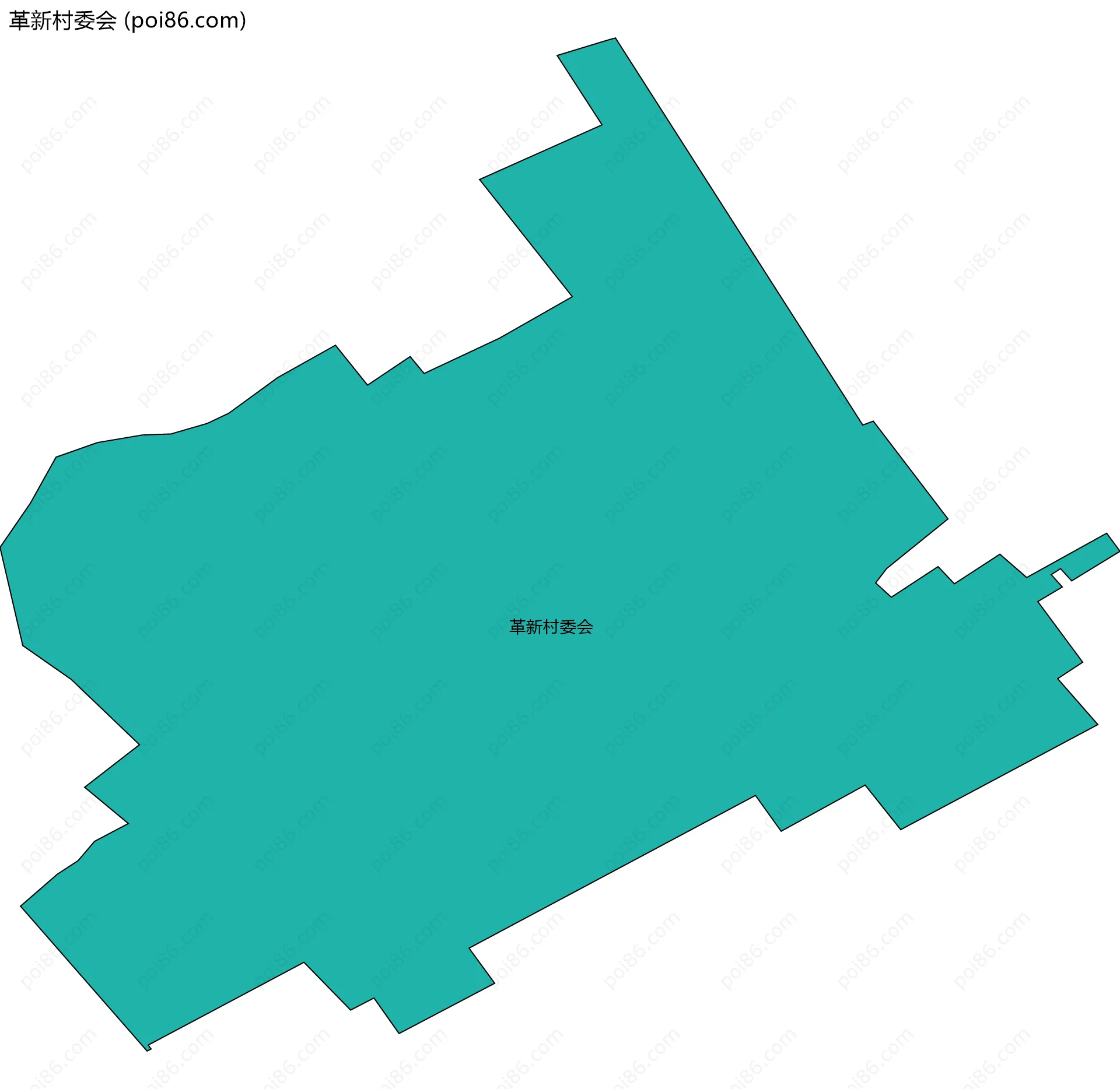 革新村委会边界地图