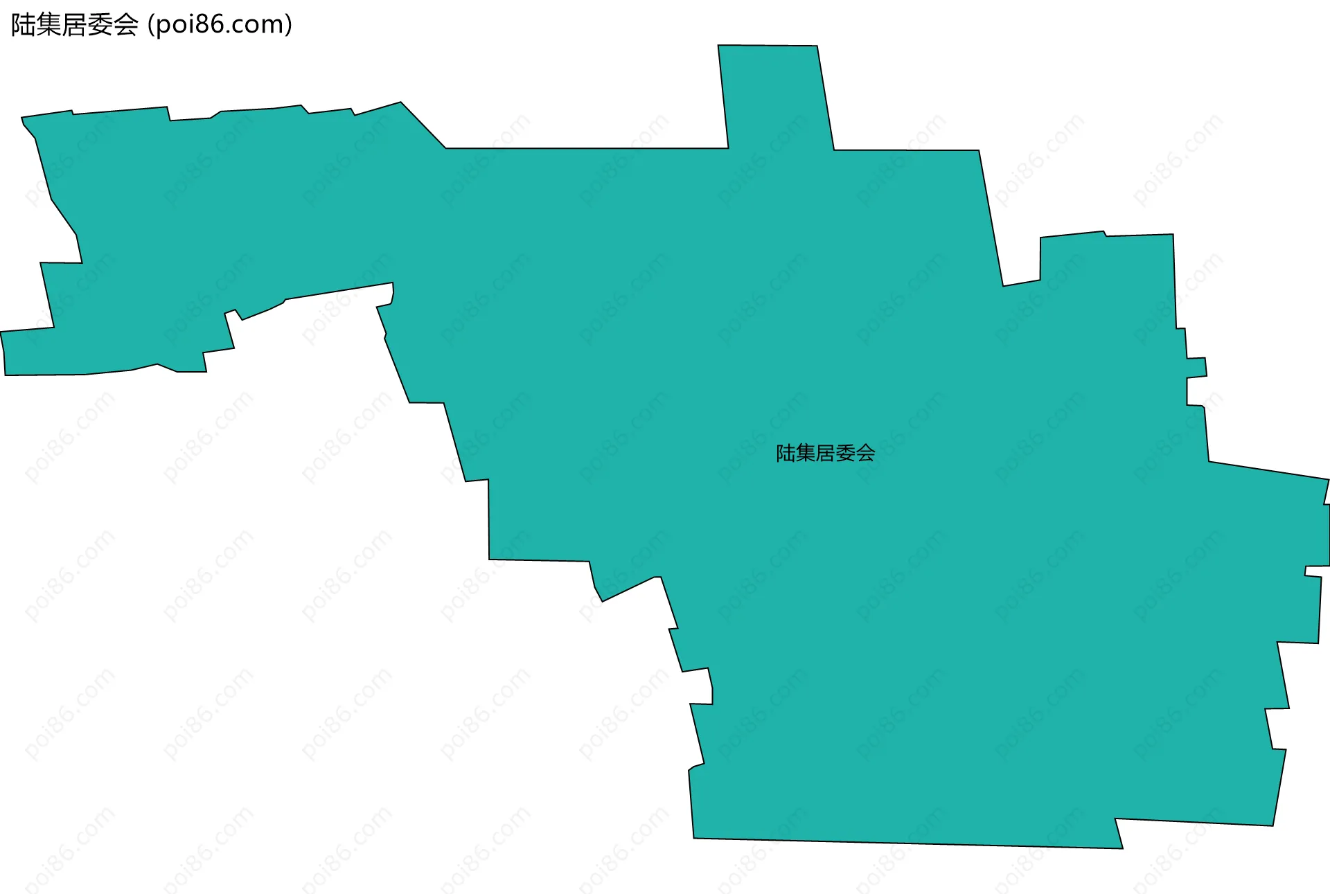 陆集居委会边界地图