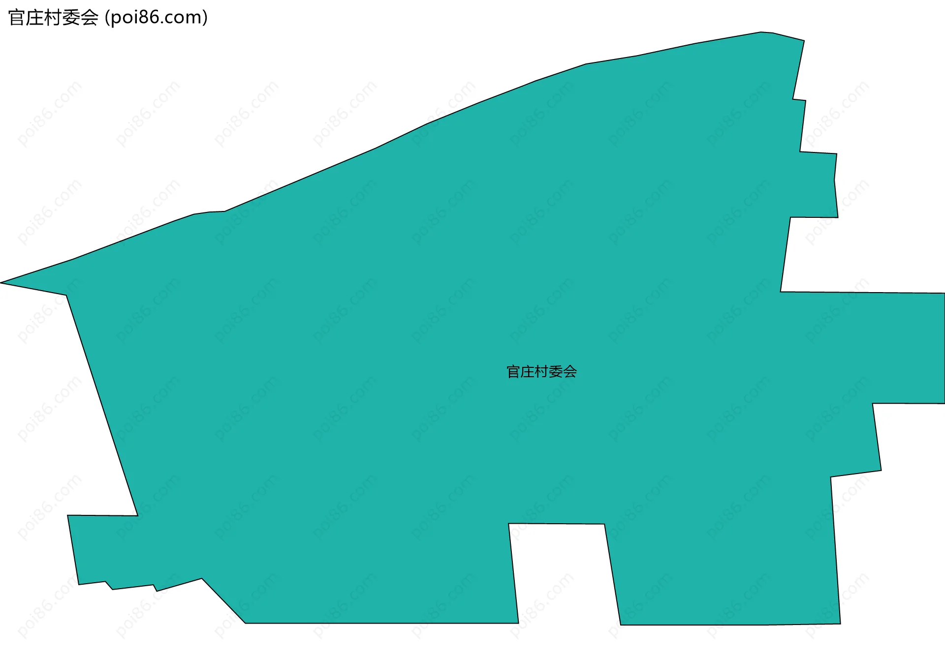 官庄村委会边界地图