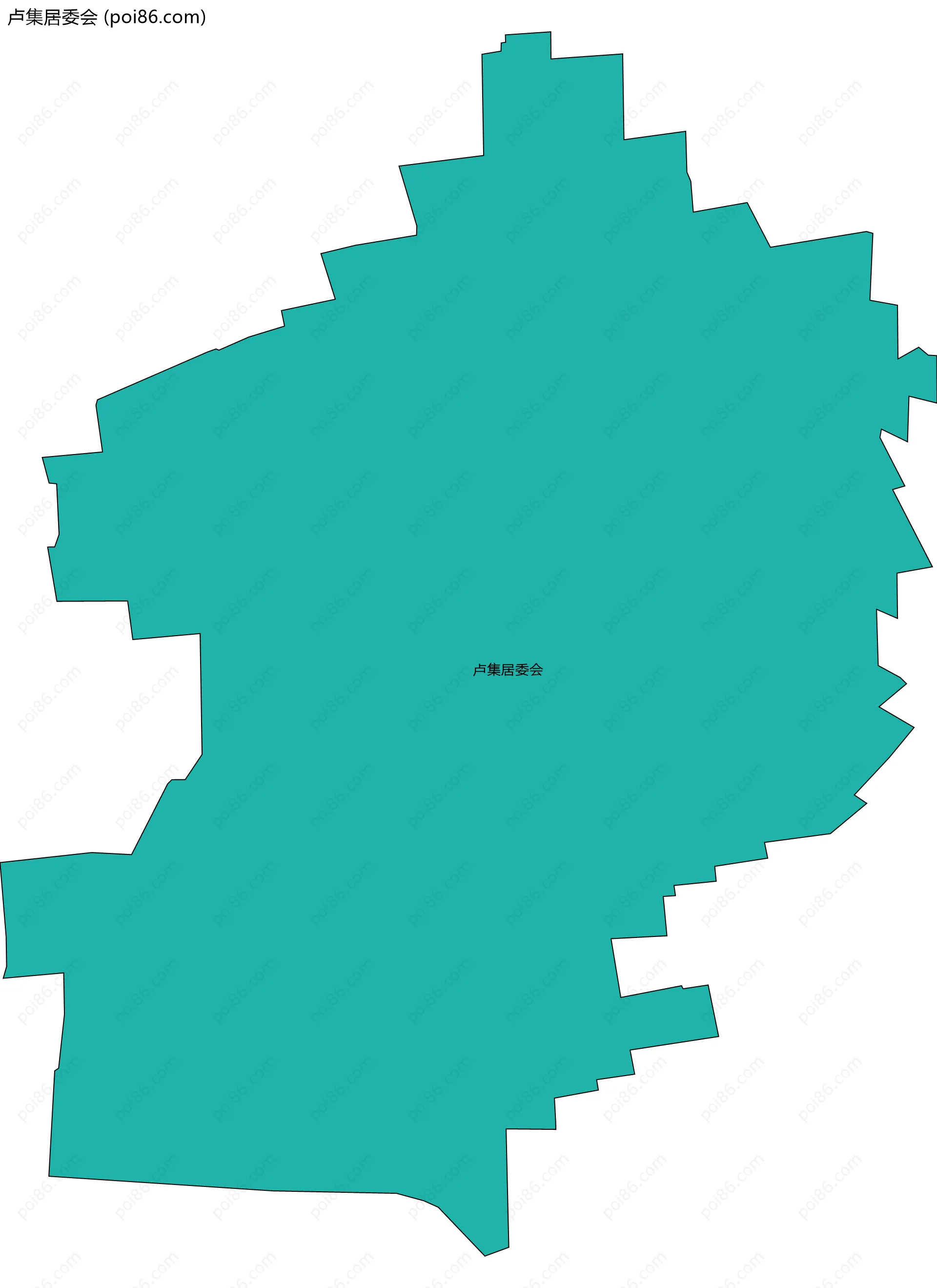 卢集居委会边界地图