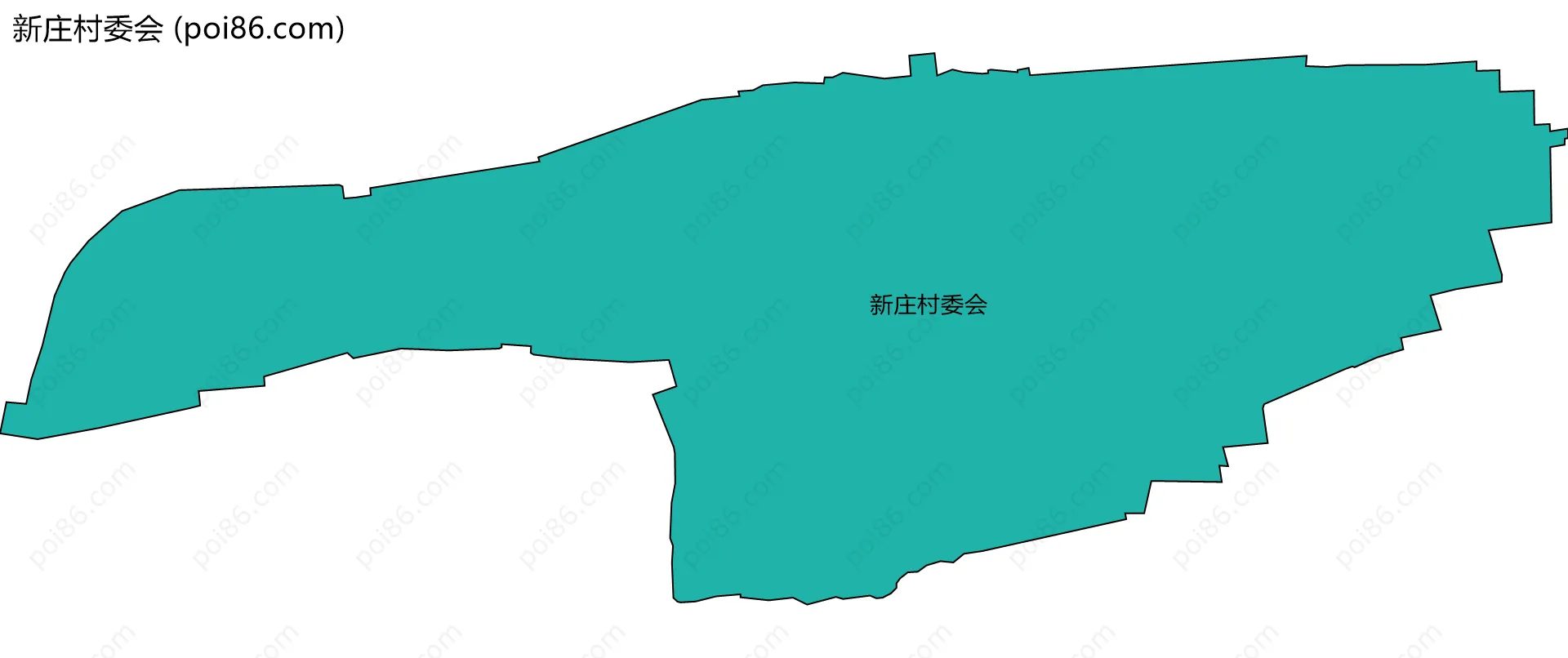 新庄村委会边界地图