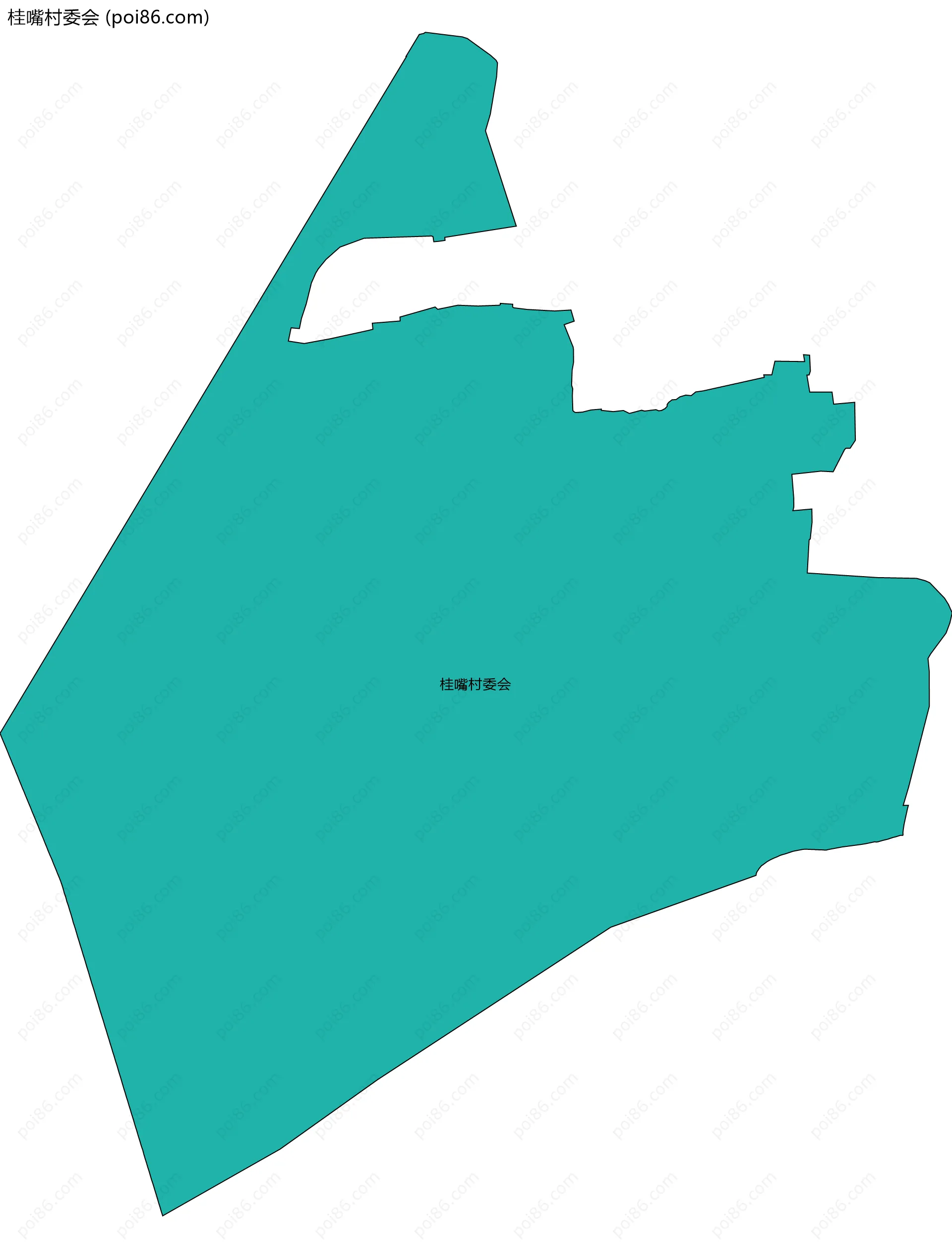 桂嘴村委会边界地图