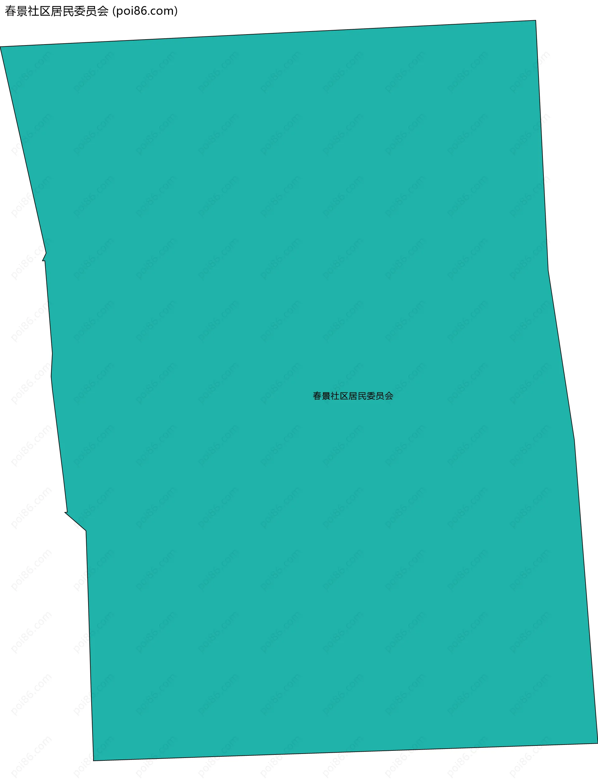 春景社区居民委员会边界地图