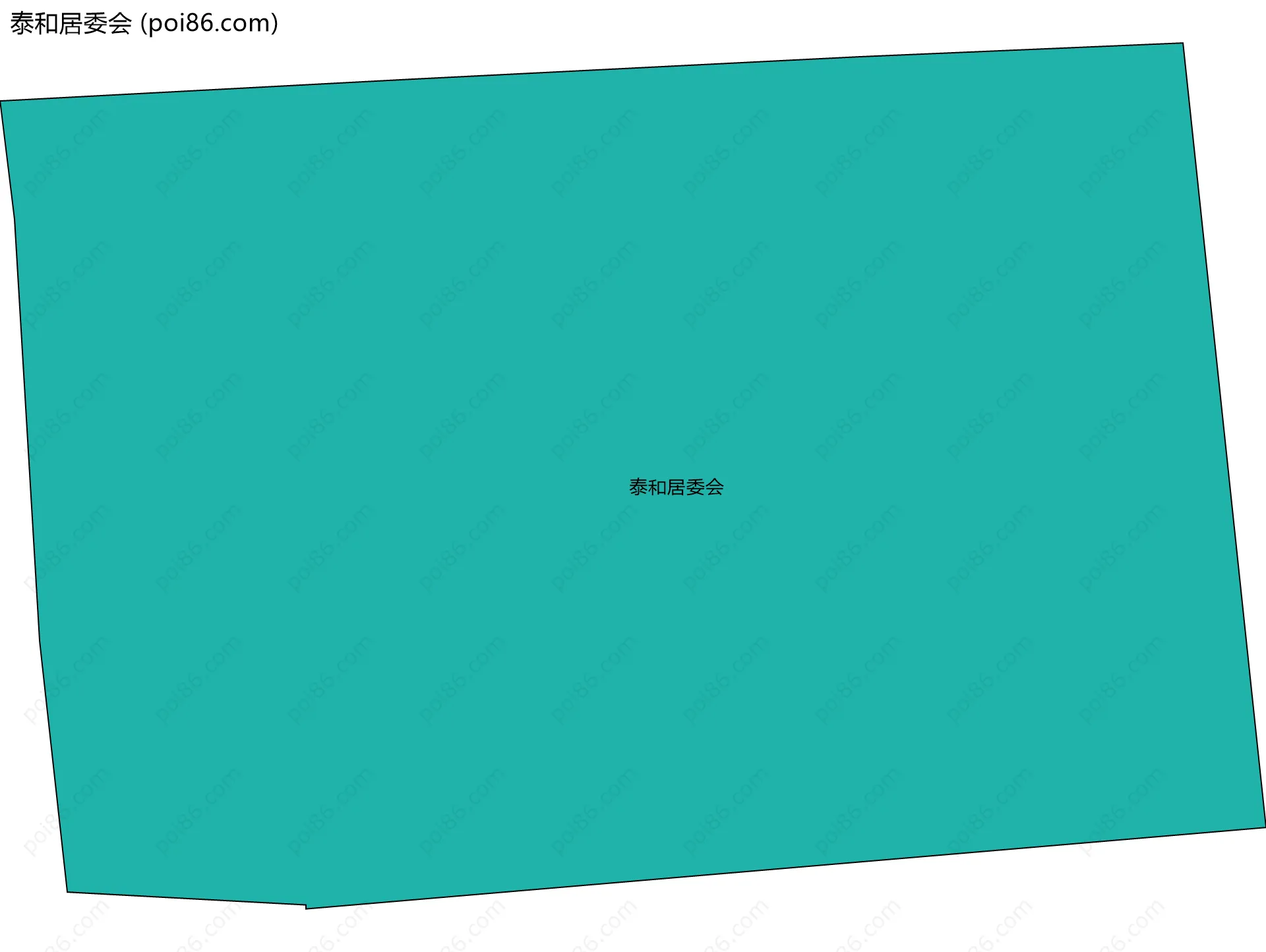 泰和居委会边界地图