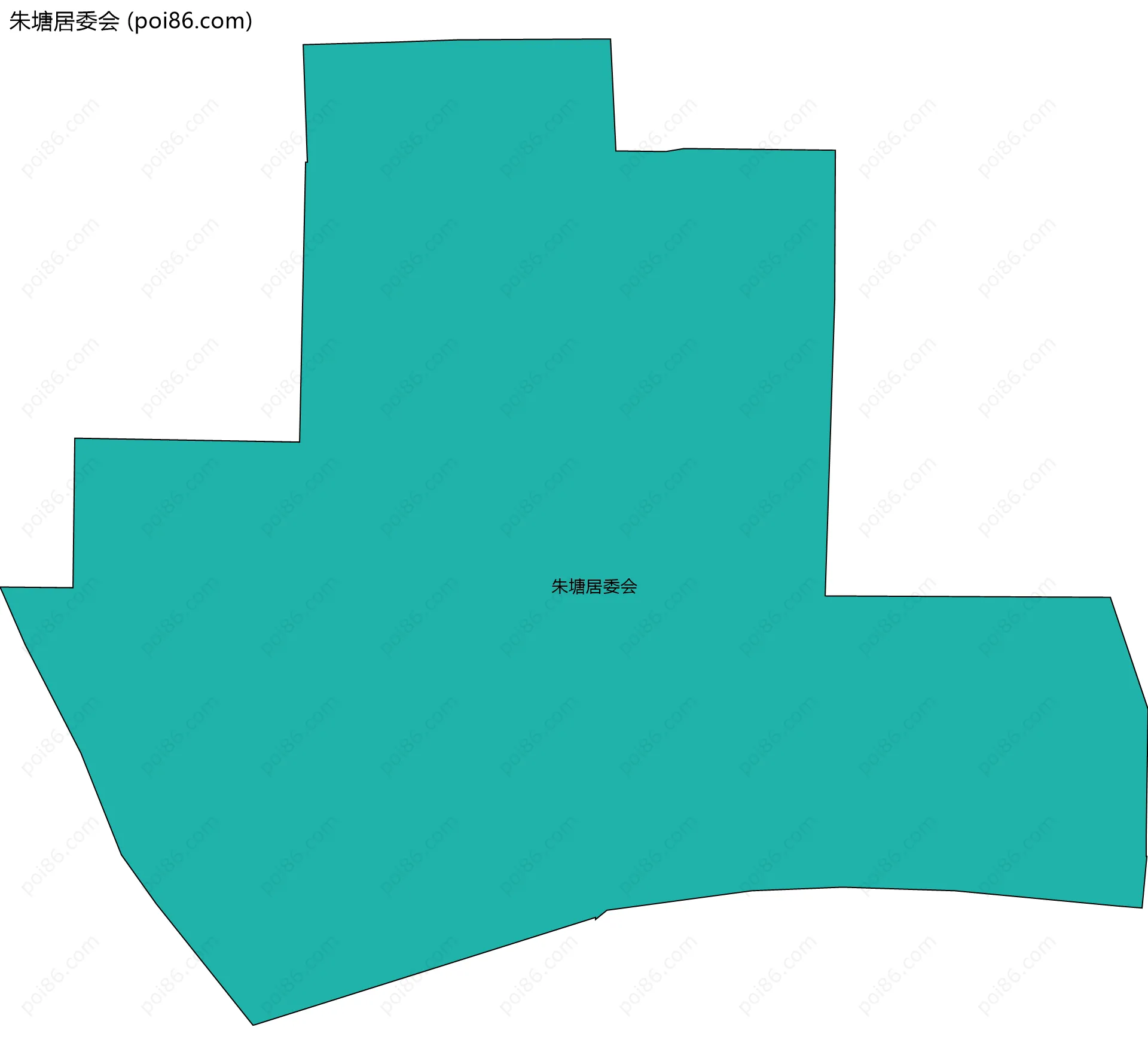 朱塘居委会边界地图