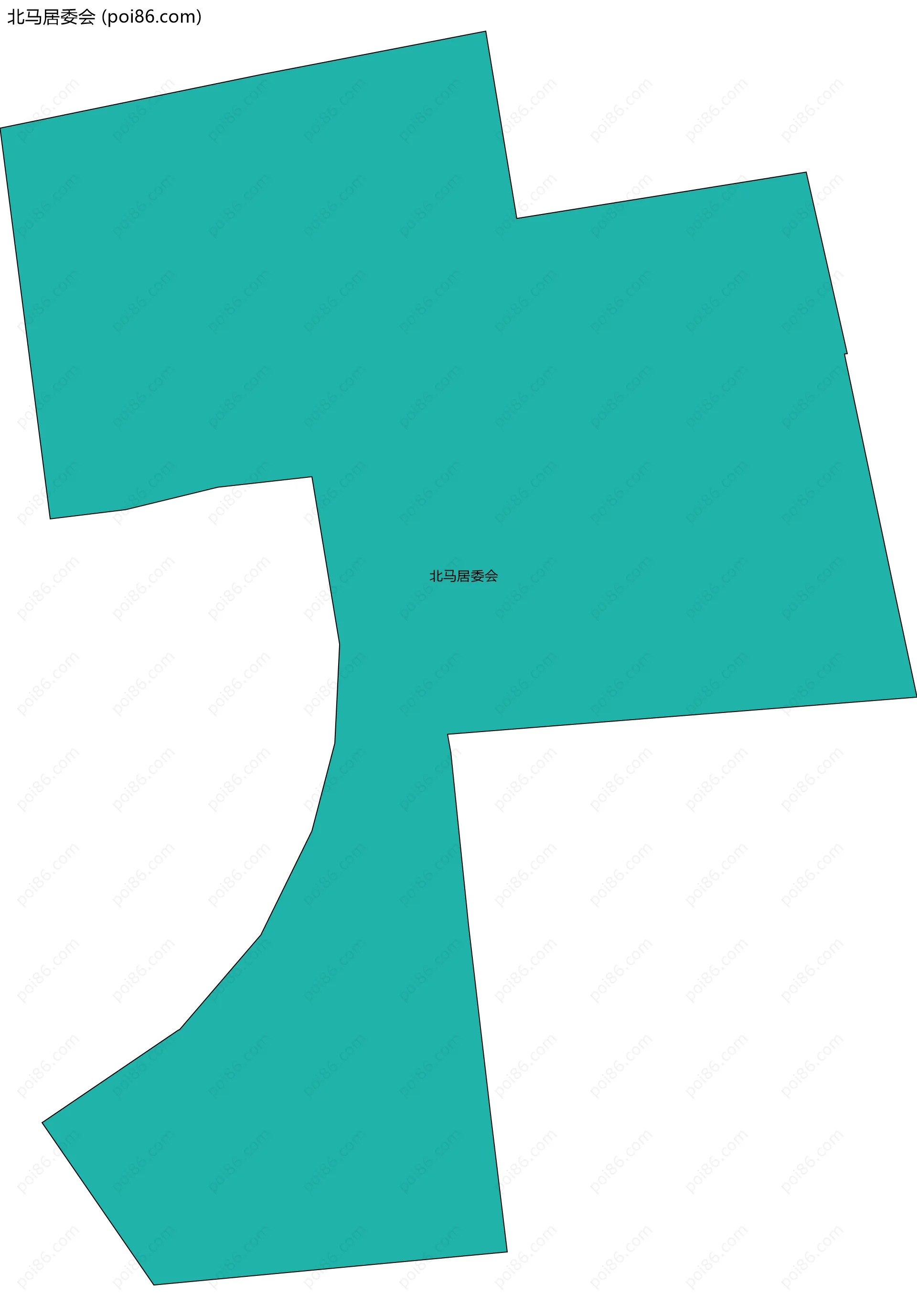 北马居委会边界地图