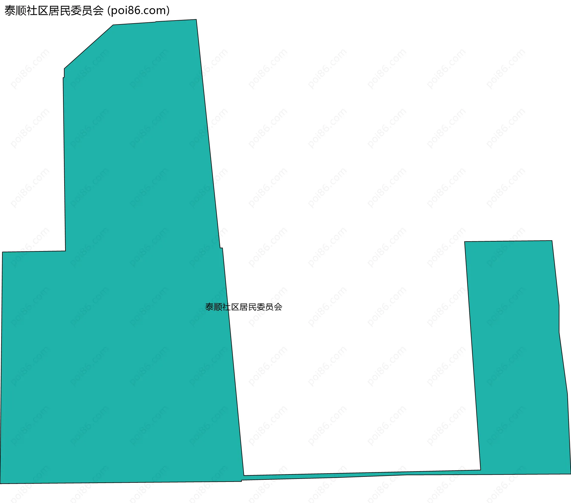 泰顺社区居民委员会边界地图