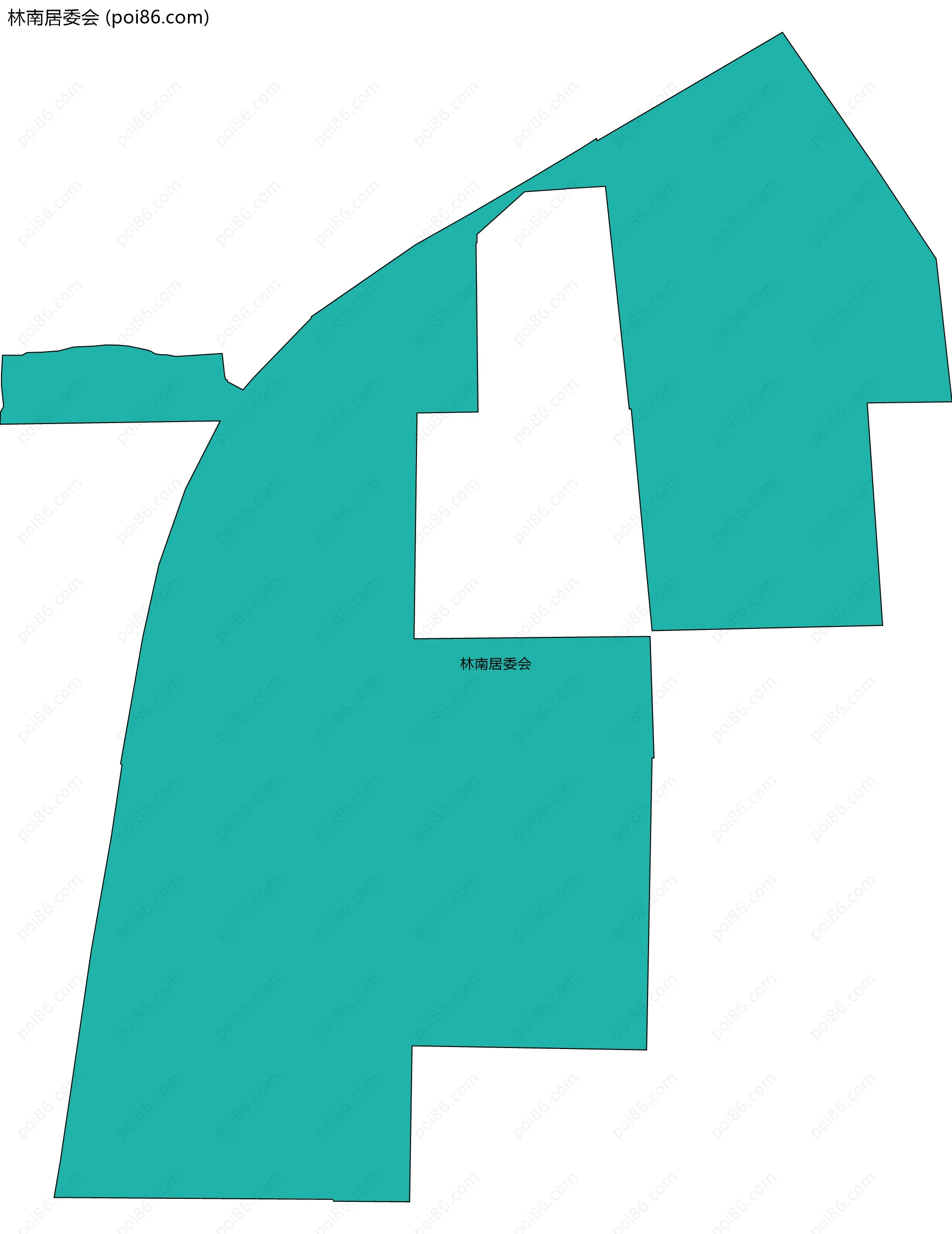 林南居委会边界地图