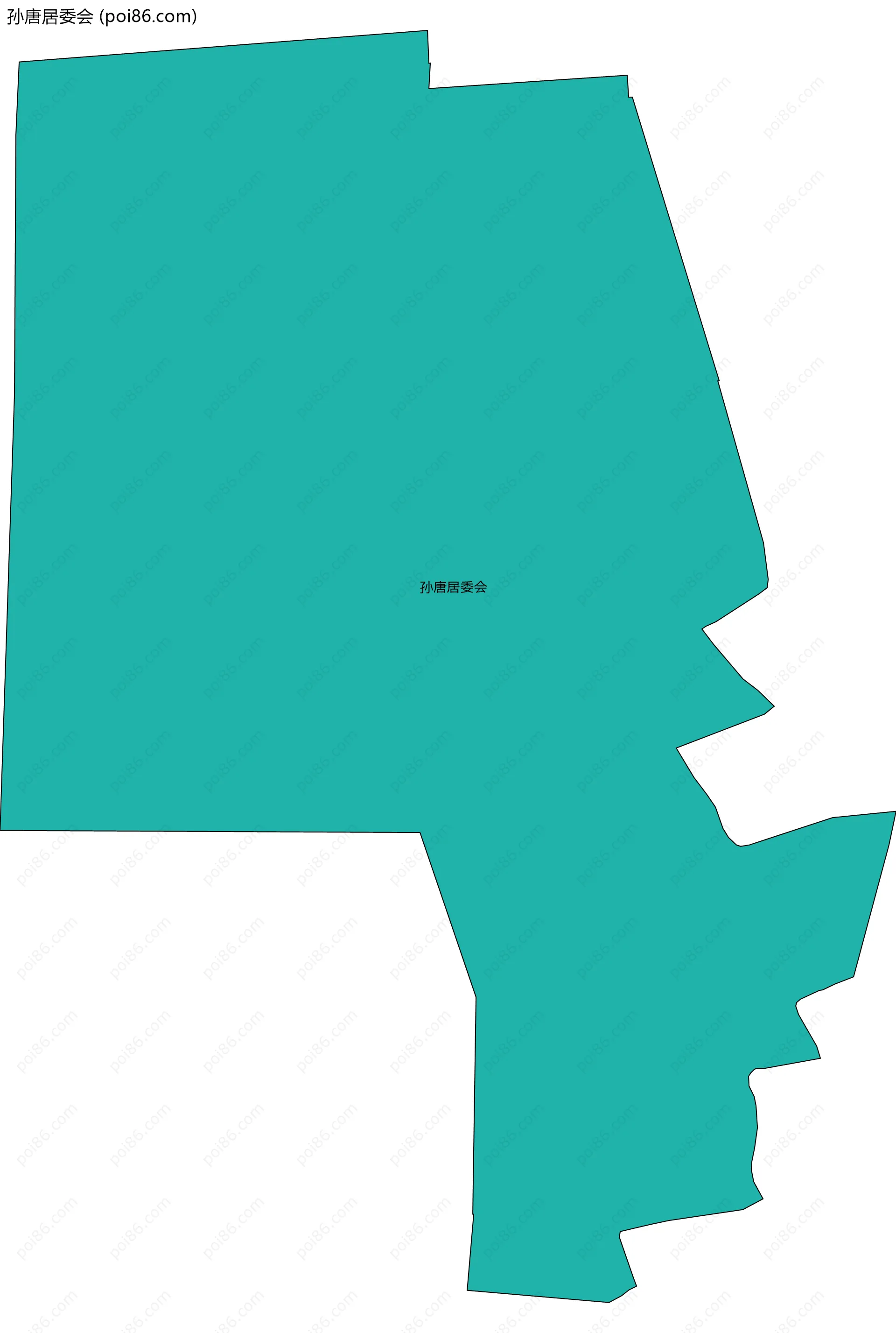 孙唐居委会边界地图