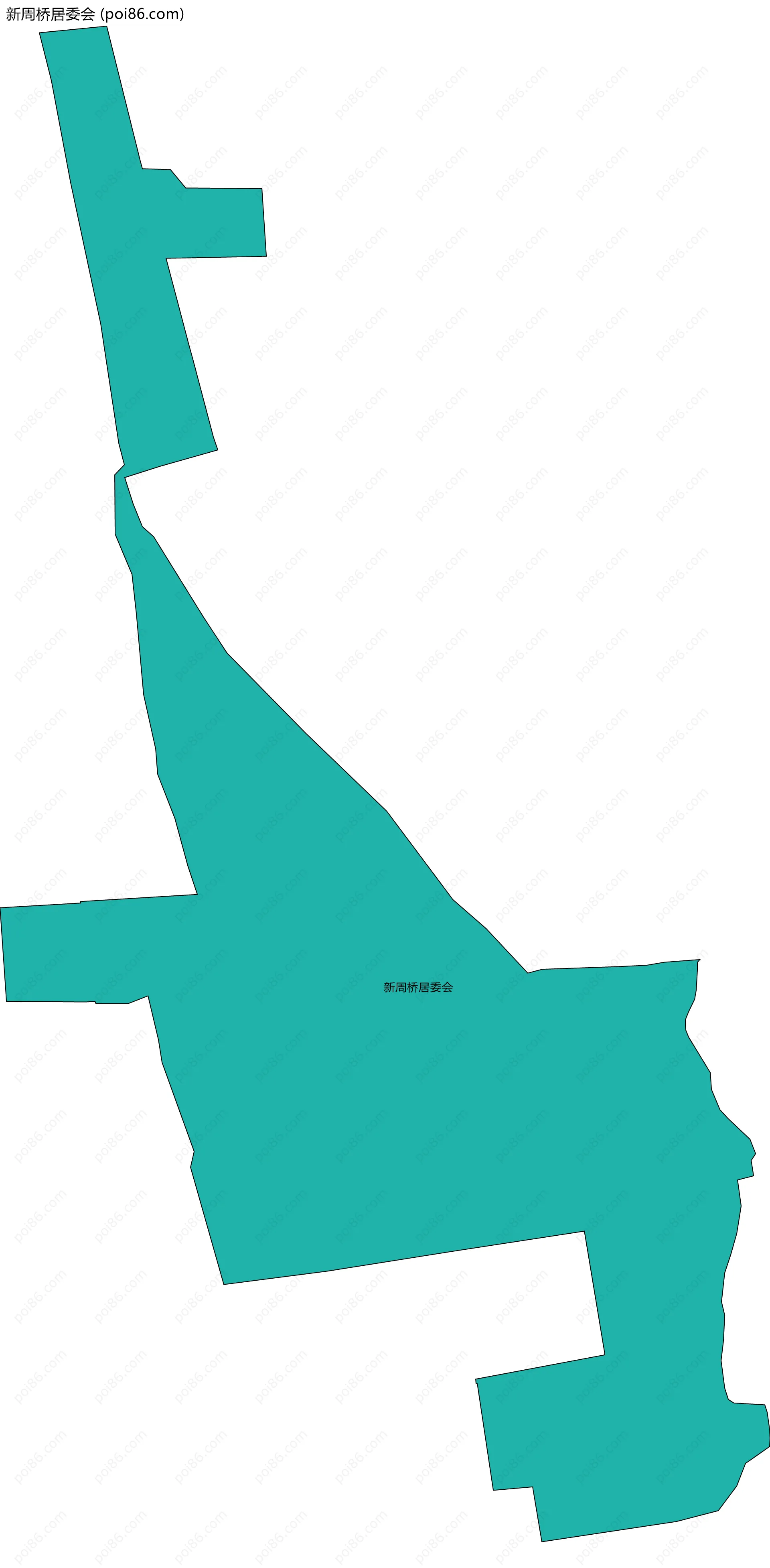 新周桥居委会边界地图