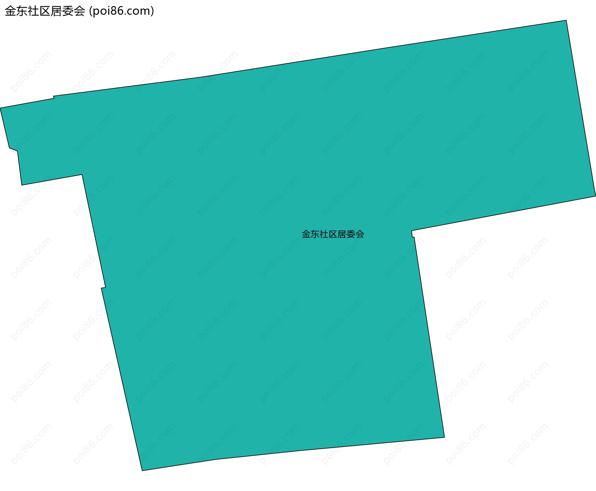 金东社区居委会边界地图