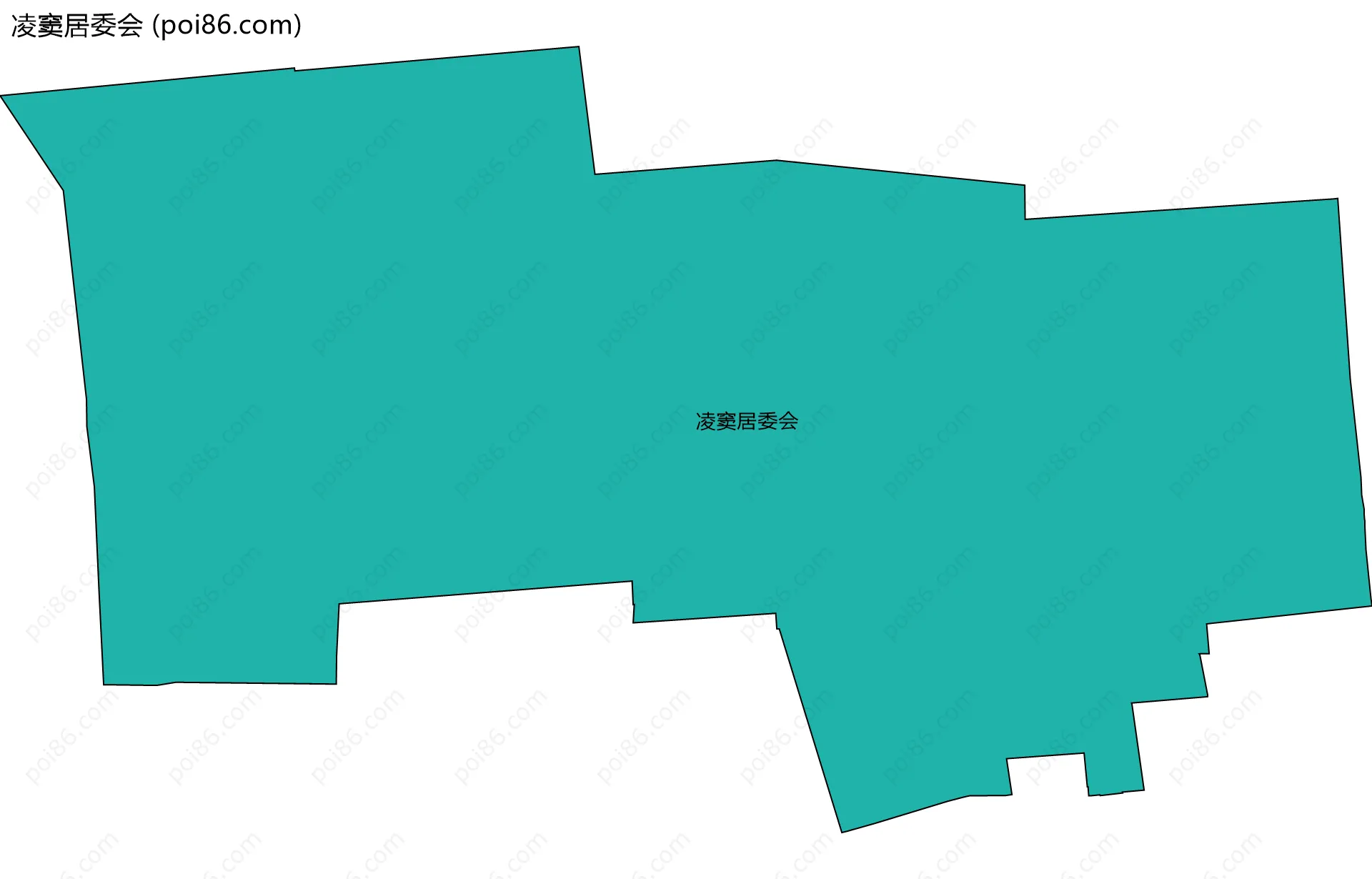 凌窦居委会边界地图