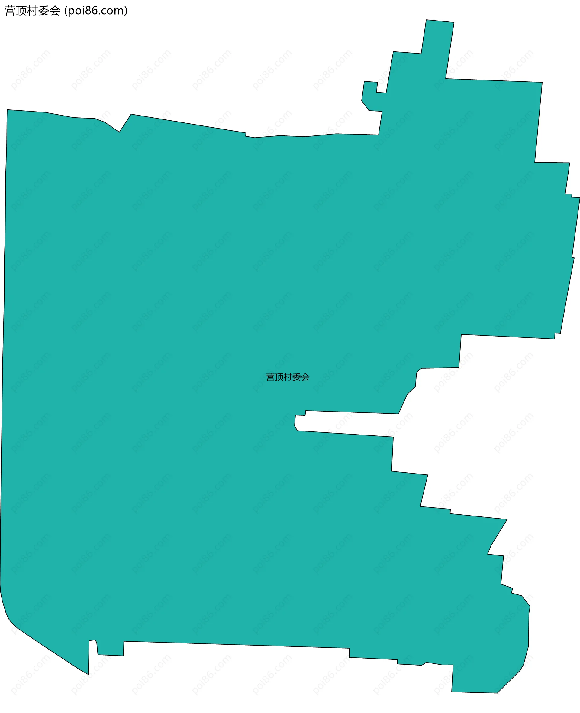 营顶村委会边界地图