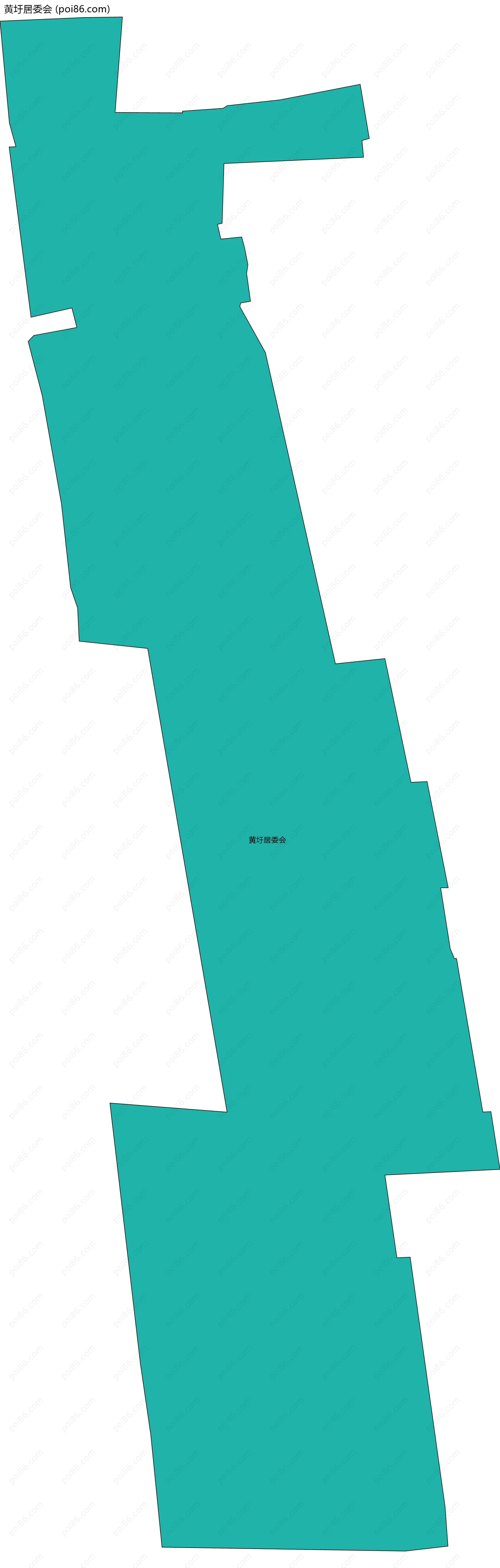 黄圩居委会边界地图