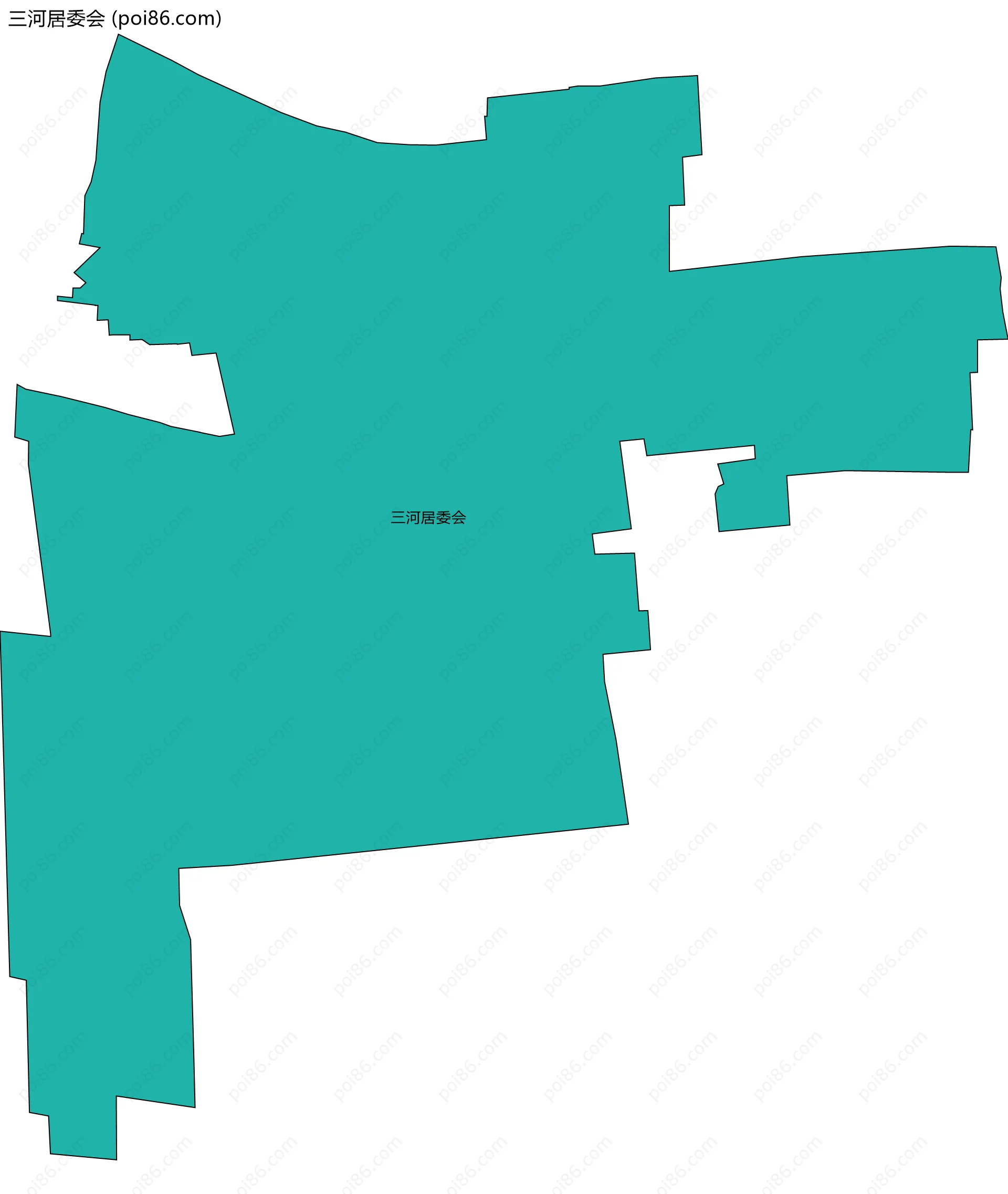 三河居委会边界地图
