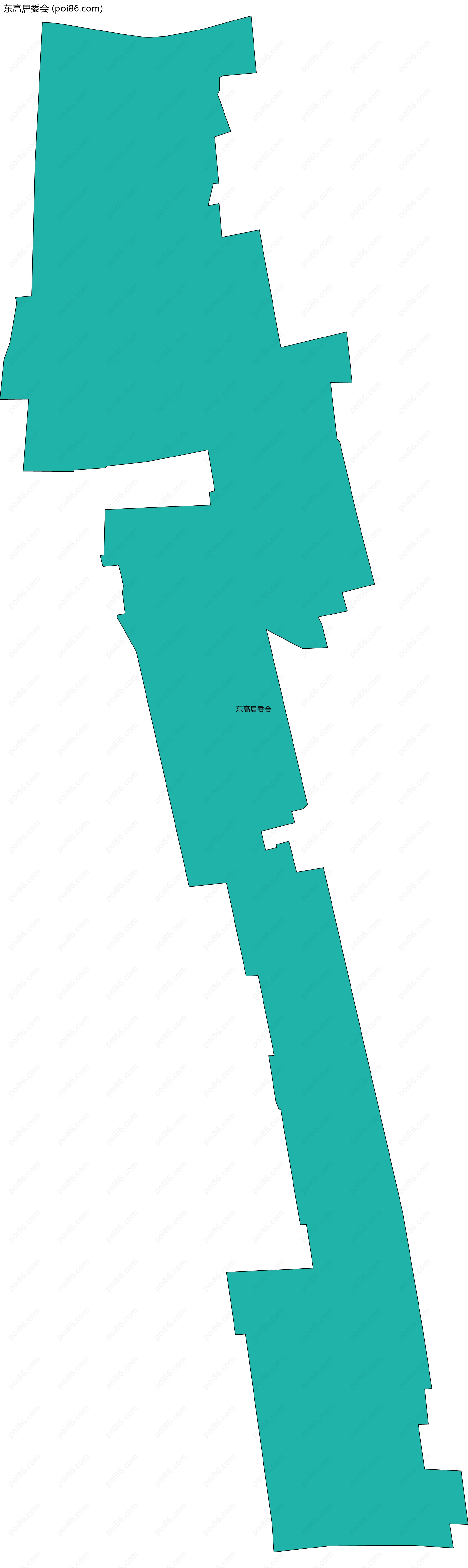 东高居委会边界地图